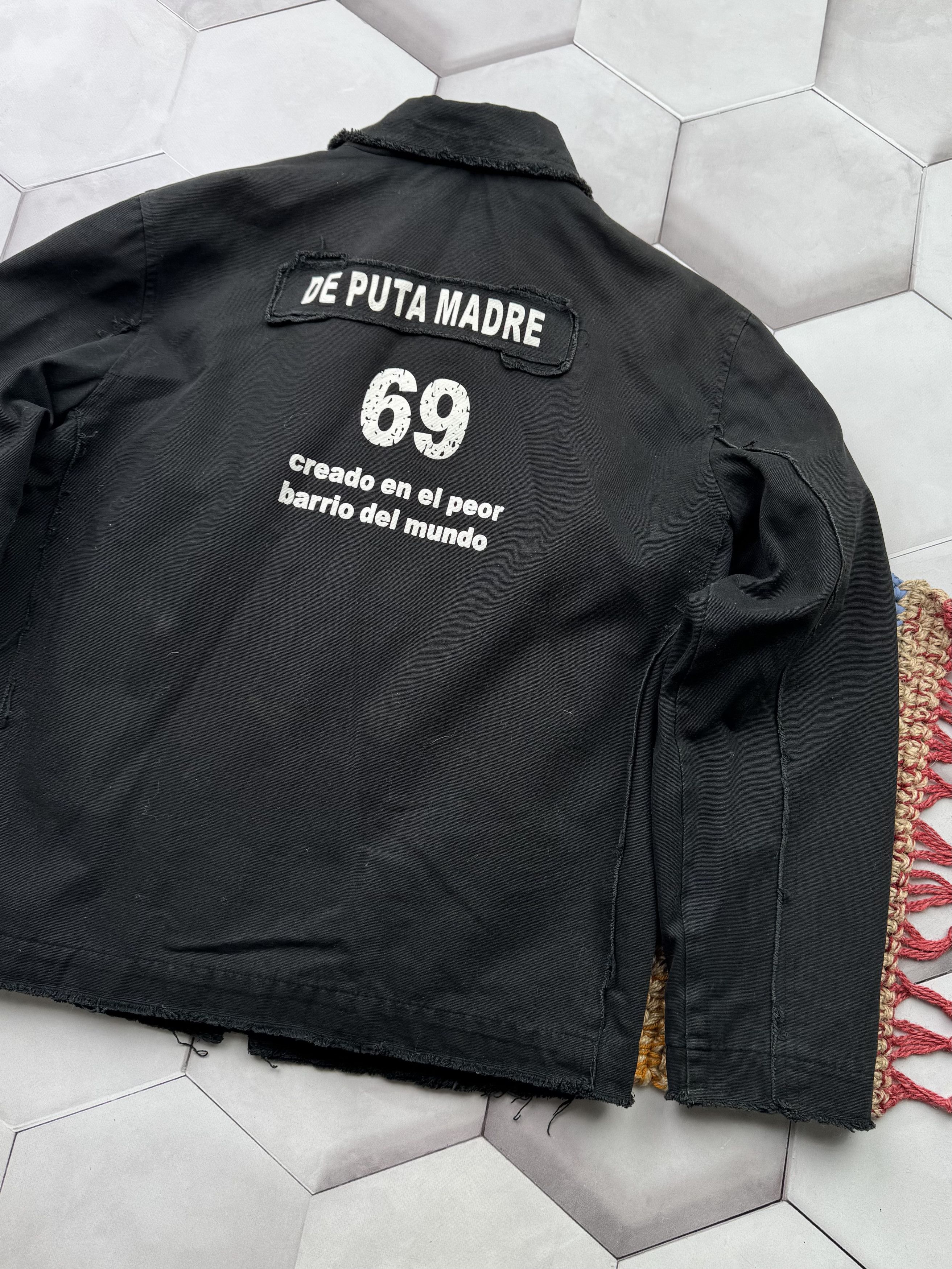 Japanese Brand Vintage Distressed Jacket "Narcotrafico" (E4) Size US M / EU 48-50 / 2 - 15 Thumbnail