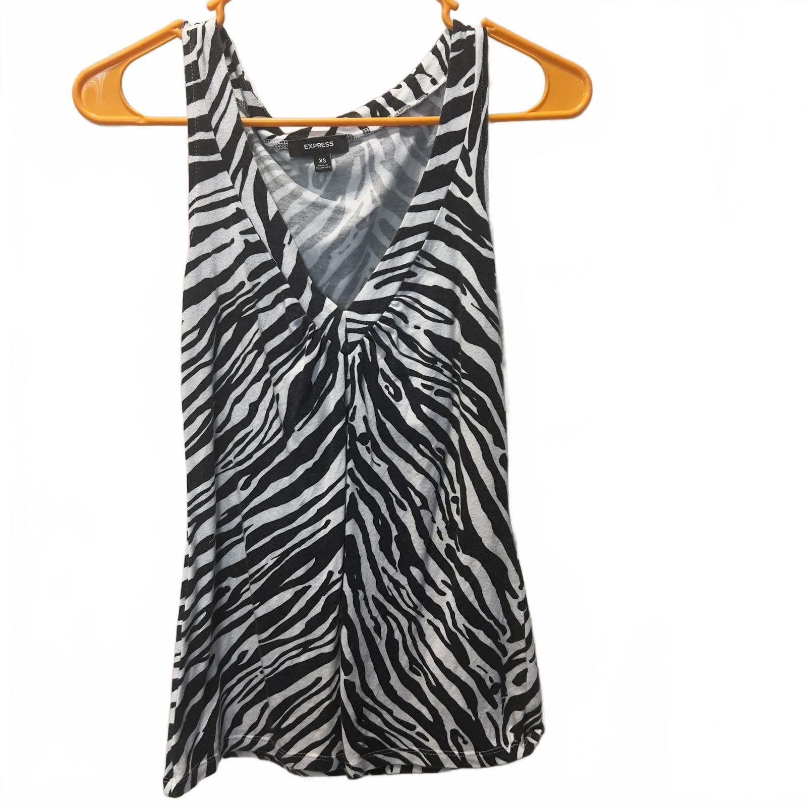 Express Express Women's Zebra Print Tank Top XS Size XS / US 0-2 / IT 36-38 - 1 Thumbnail