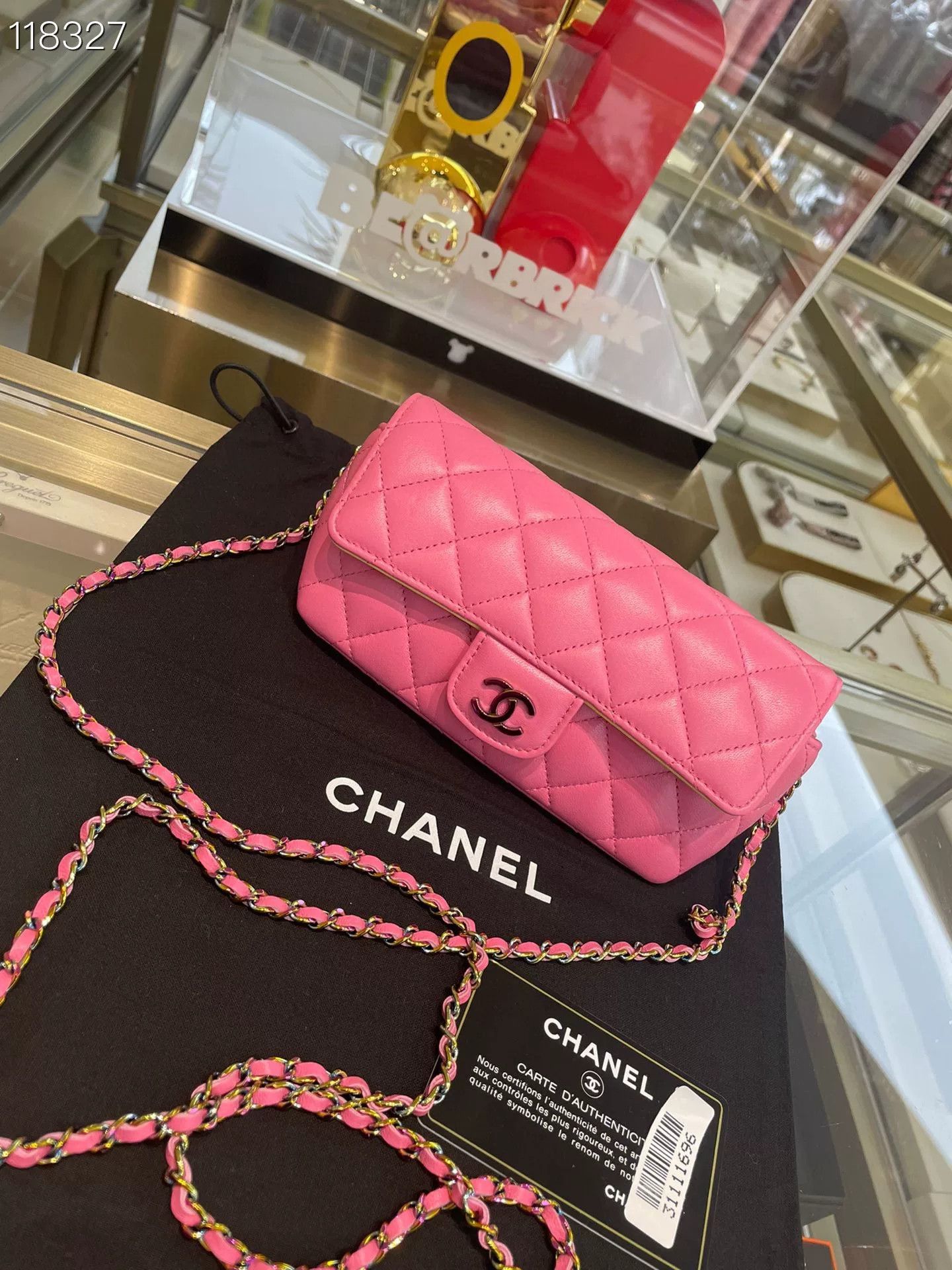 Chanel Chanel Pink Leather Chain Crossbody Bag Size ONE SIZE - 1 Thumbnail