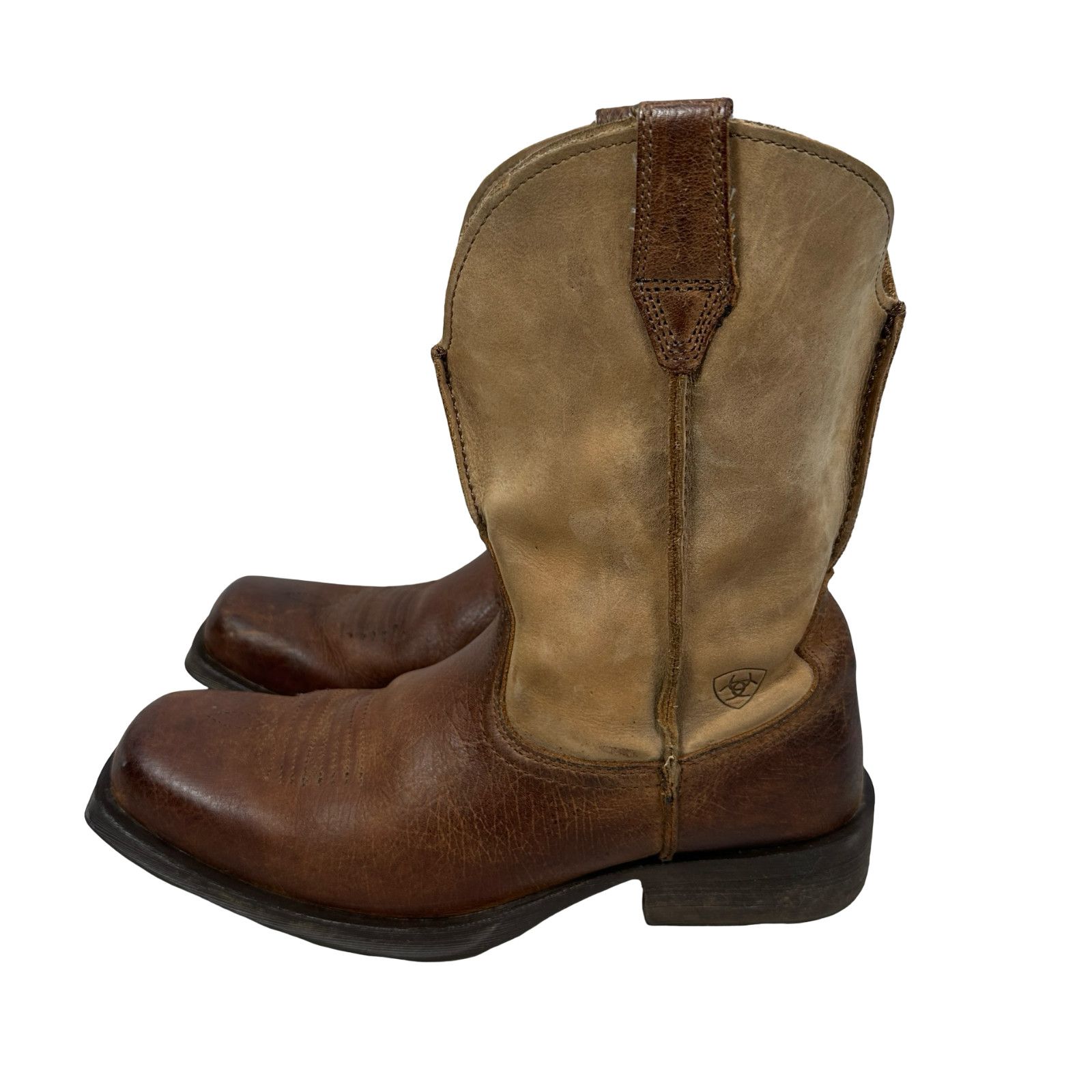 Ariat Ariat Rambler Western Cowboy Boots Mens 10.5 D Brown Leather Size US 10.5 / EU 43-44 - 3 Thumbnail