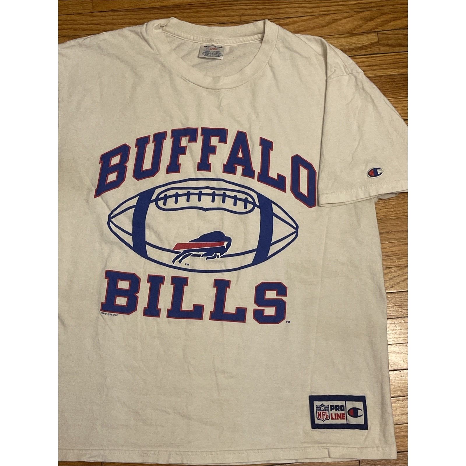 Champion Vintage 1996 90s Large Buffalo Bills NFL Champion Pro Line T Size US L / EU 52-54 / 3 - 3 Thumbnail