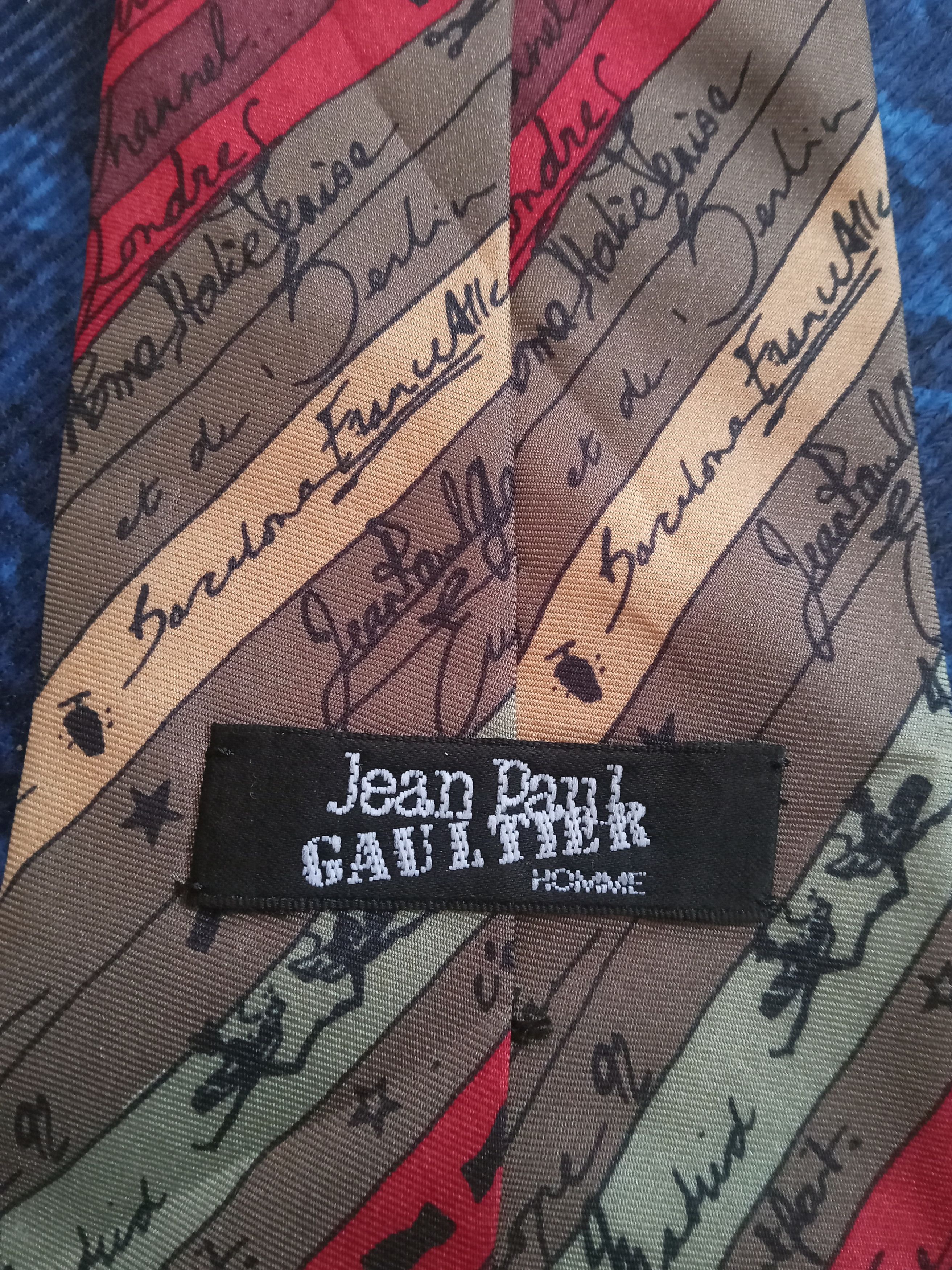 Jean Paul Gaultier Jean Paul Gaultier Homme Rare Design Vintage Necktie Size ONE SIZE - 2 Thumbnail