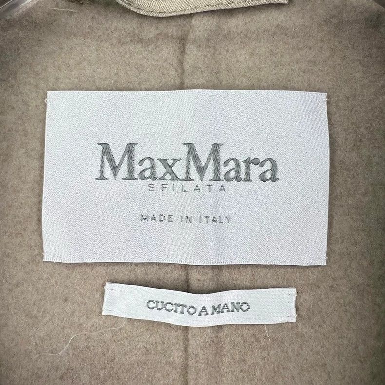 Max Mara Max Mara Beige double-breasted hooded cashmere coat Size XS / US 0-2 / IT 36-38 - 3 Thumbnail
