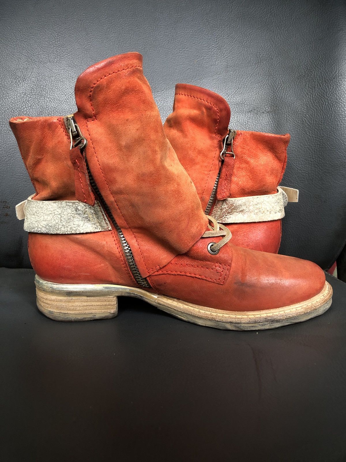 A.S.98 A.S 98 Red Leather Women’s Boots Size 36 Size US 5.5 / IT 35.5 - 8 Thumbnail