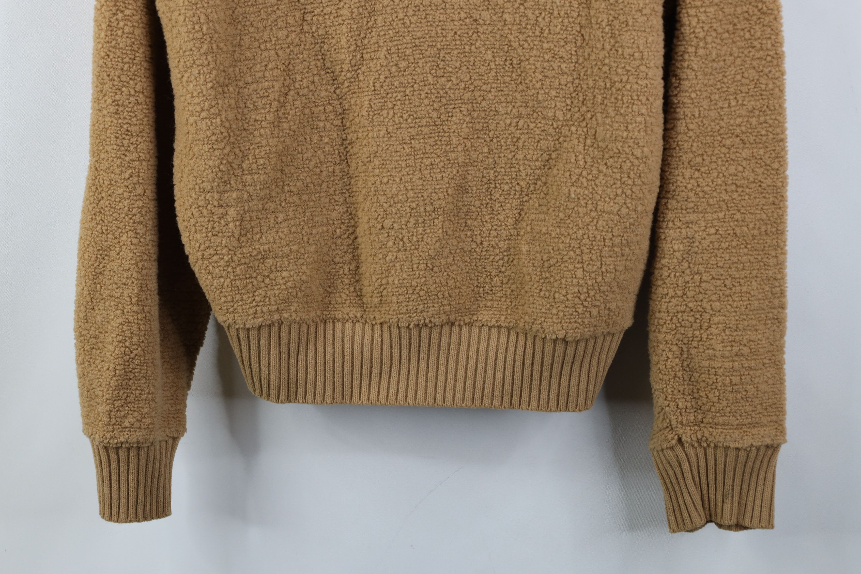 Vintage Vintage 70s Streetwear Textured Fleece V-Neck Sweater USA Size L / US 10 / IT 46 - 3 Thumbnail