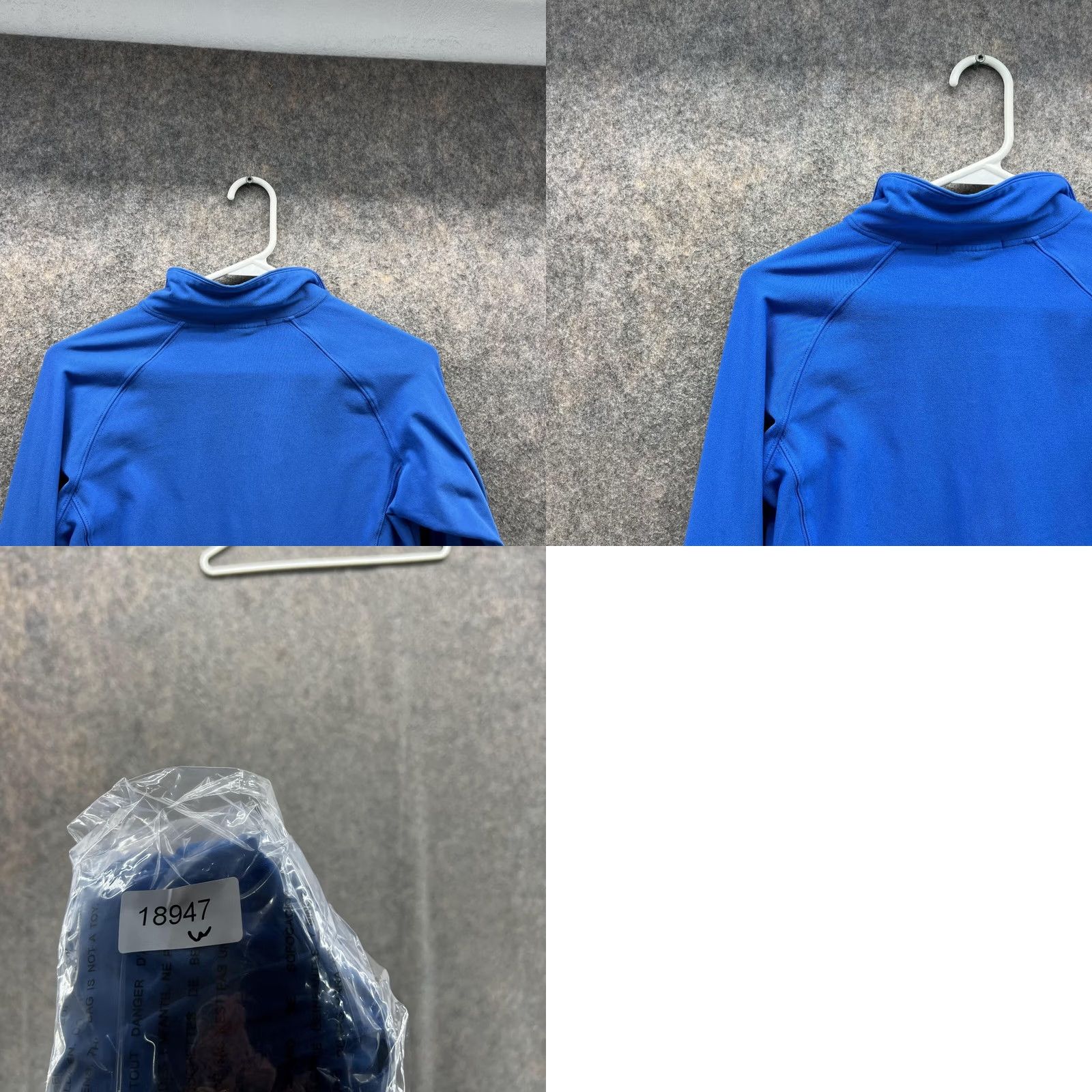 Nike VINTAGE Nike Sweater Women Small Blue Full Zip Dri Fit Mock Neck Knit Logo Shirt Size S / US 4 / IT 40 - 9 Thumbnail