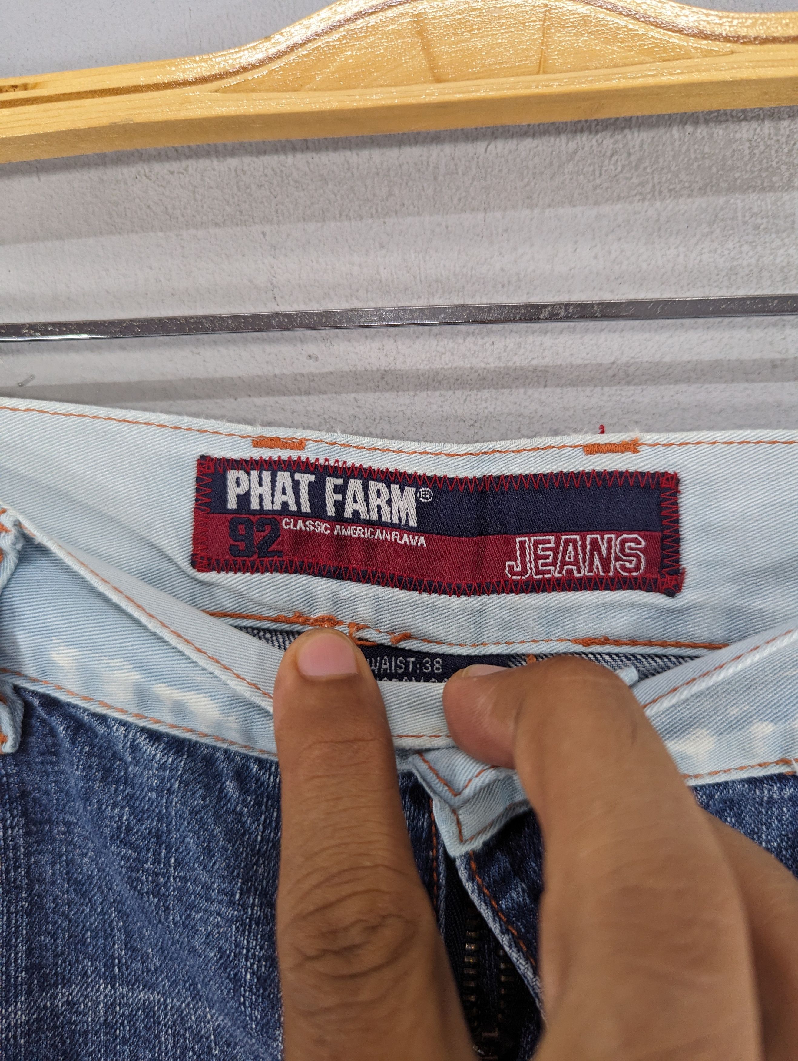 Phat Farm Vintage Phat Farm Patchwork Baggy Style Jeans Size US 36 / EU 52 - 16 Thumbnail