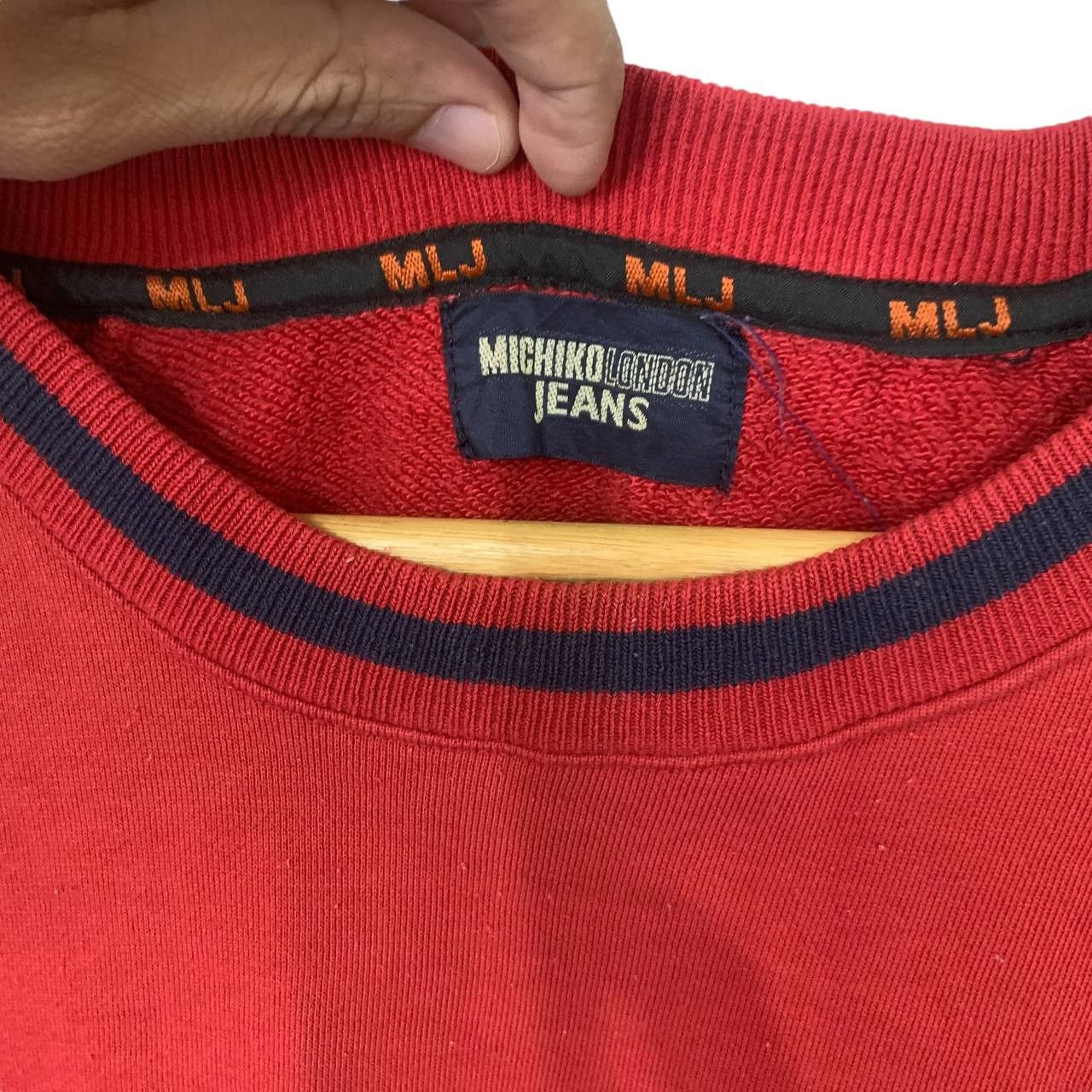 Michiko Koshino London Michiko London Sweatshirt Red Big Logo Medium Size US M / EU 48-50 / 2 - 3 Thumbnail
