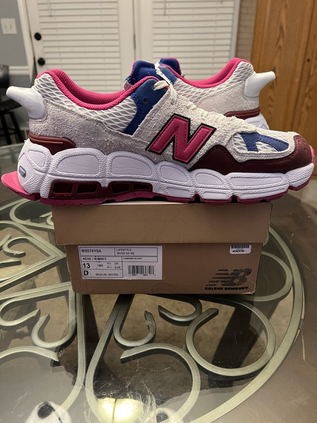 New Balance × Salehe Bembury Salehe Bembury x NB 574 YURT “Universal Communication” Size US 13 / EU 46 - 9 Thumbnail