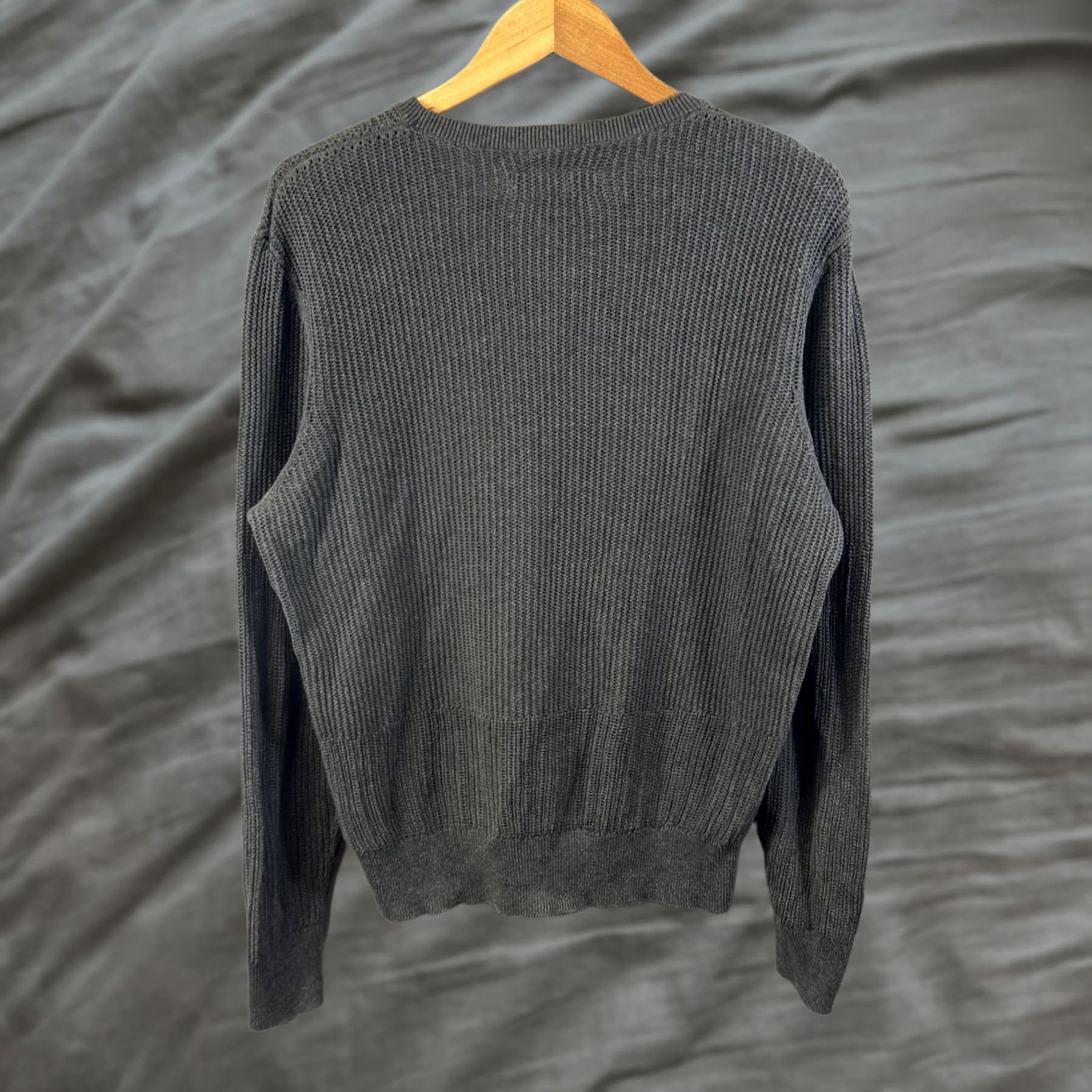 Allsaints AllSaints Sweater Mens Large Gray Rib Knit Crewneck Pullover Long Sleeve Casual Size US L / EU 52-54 / 3 - 1 Thumbnail