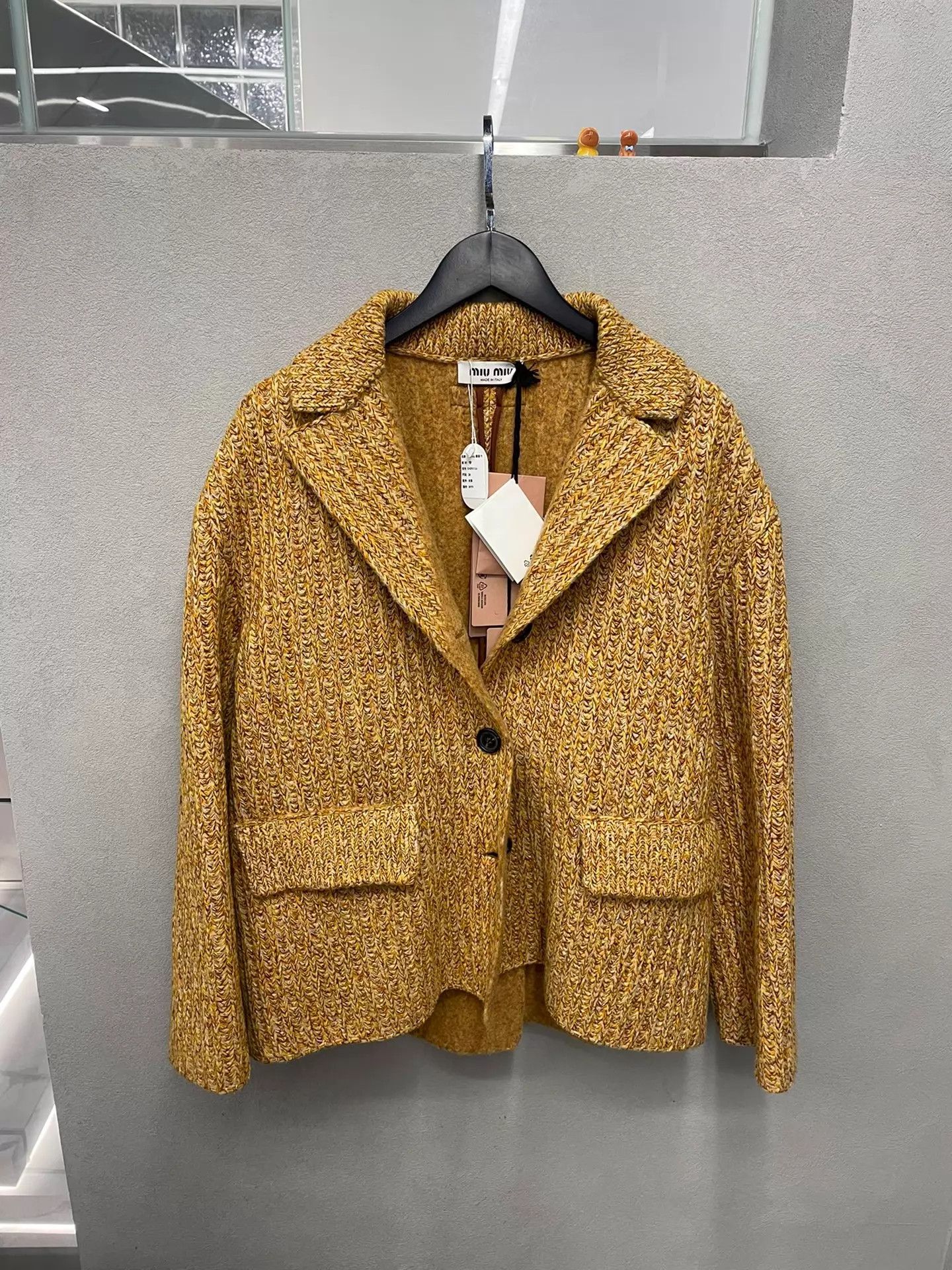 Miu Miu MIU MIU Tweed Blazer, Size 38, New With Tags Size XS / US 0-2 / IT 36-38 - 1 Thumbnail