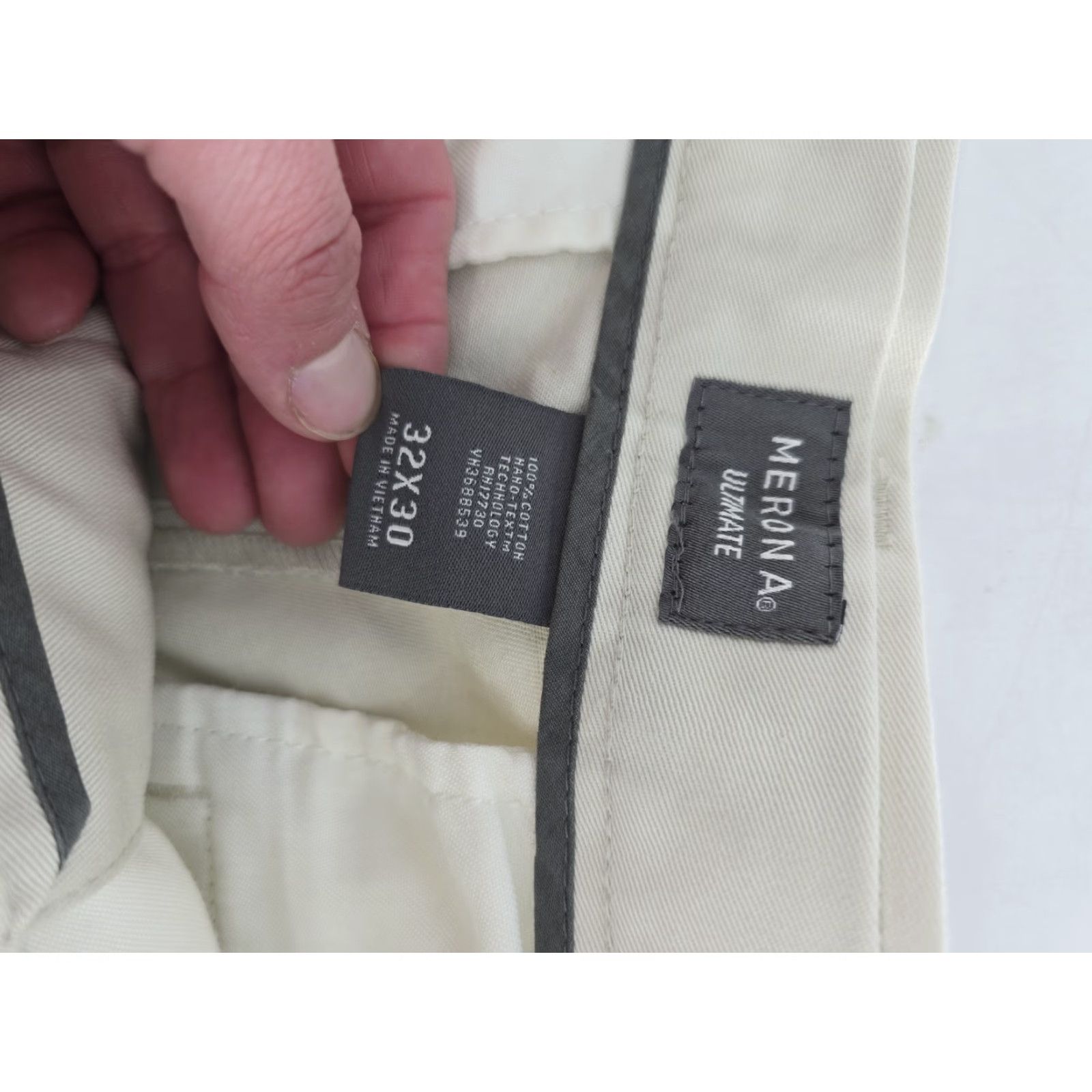 Merona Merona Ultimate Straight Leg Chino Pants Men's 32x30 Tan Flat Front -SEE PICS Size US 32 / EU 48 - 5 Thumbnail