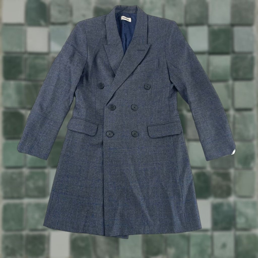 Zadig & Voltaire ZADIG & VOLTAIRE Mina Carreaux Coat Jacket Women XS Grey Wool Double Breasted Coat/Jacket Size XS / US 0-2 / IT 36-38 - 1 Thumbnail