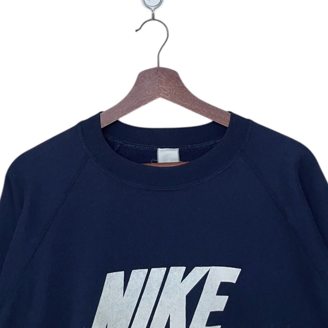 Nike × Vintage Vintage Brand Nike Big Logo Swoosh Sweatshirt 1990s Size US M / EU 48-50 / 2 - 3 Thumbnail