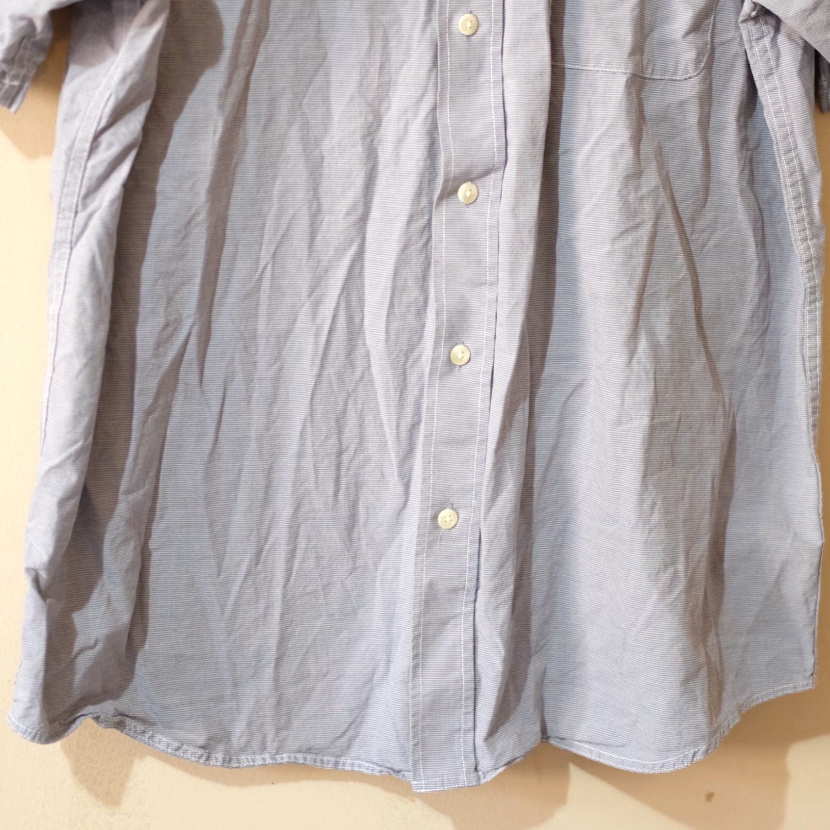 Vintage NWOT Covington Button Up Shirt Blue/White Pinstripe Men's L Dress Shirt Casual Formal clubhouse? Size US L / EU 52-54 / 3 - 4 Thumbnail