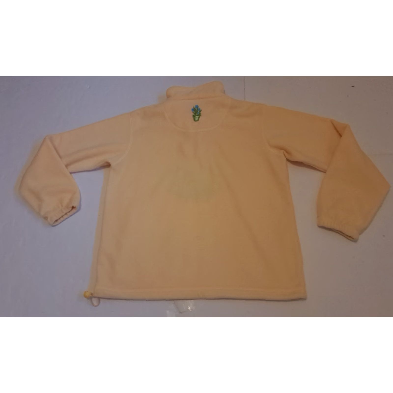 Northern Reflections VINTAGE Northern Reflections Fleece Pullover 1/4 Zip Shirt Women Spring M Yellow Floral 24in Pit to Pit Size M / US 6-8 / IT 42-44 - 5 Thumbnail