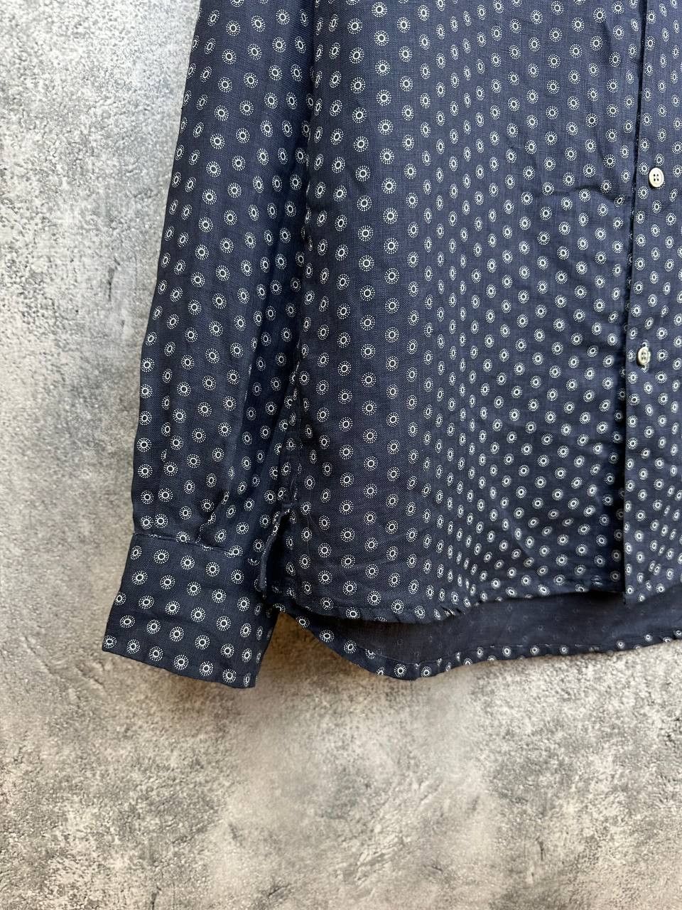 Derek Rose Derek Rose London Pure Linen Luxury Pajama Shirt Medallion Size US M / EU 48-50 / 2 - 6 Thumbnail