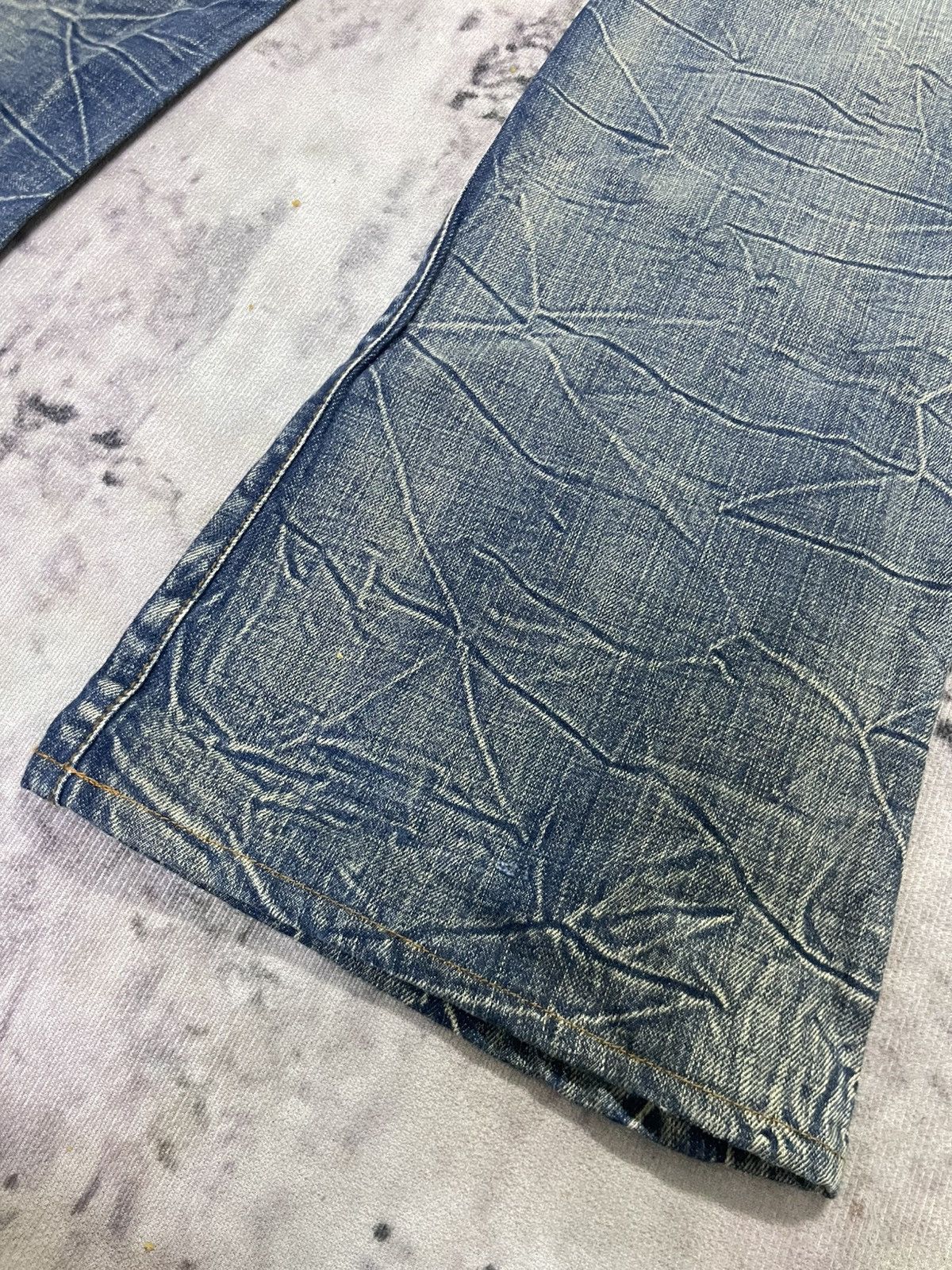 Other Flare Japanese Jeans Lightning Wash Real Vintage Size US 34 / EU 50 - 9 Thumbnail