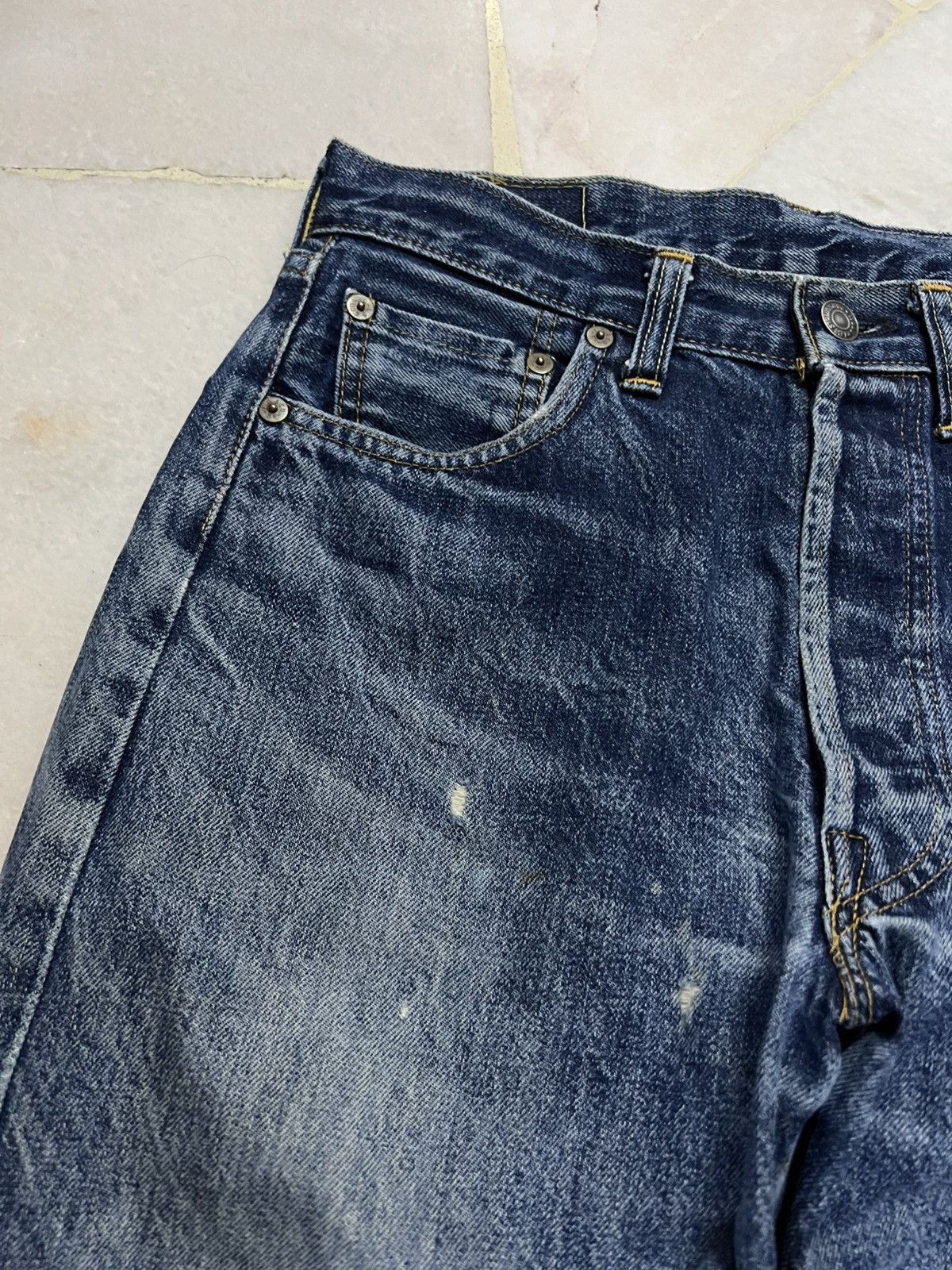 Levi's Vintage 90’s Levis 501 XX Big E Distressed Jeans Size US 29 - 9 Thumbnail