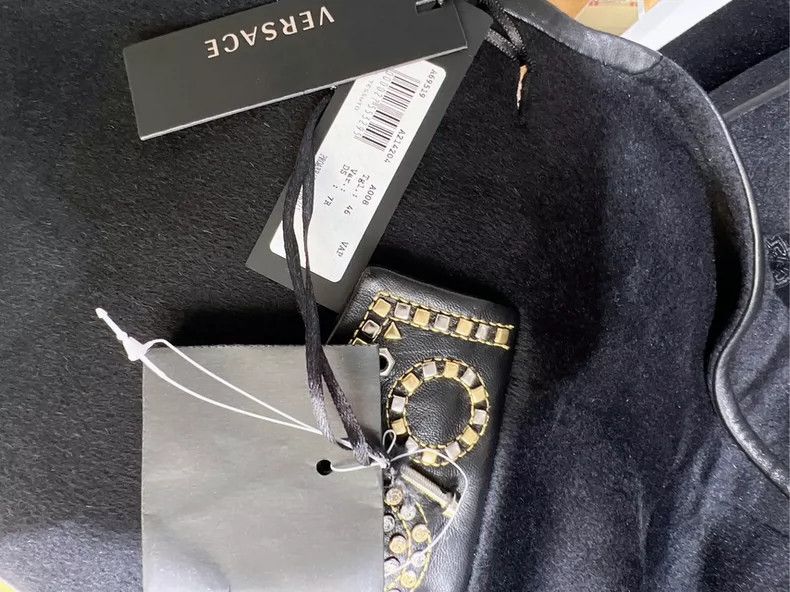 Versace Versace Men's jacket V-neck suit black wool jacket Size US S / EU 44-46 / 1 - 5 Thumbnail