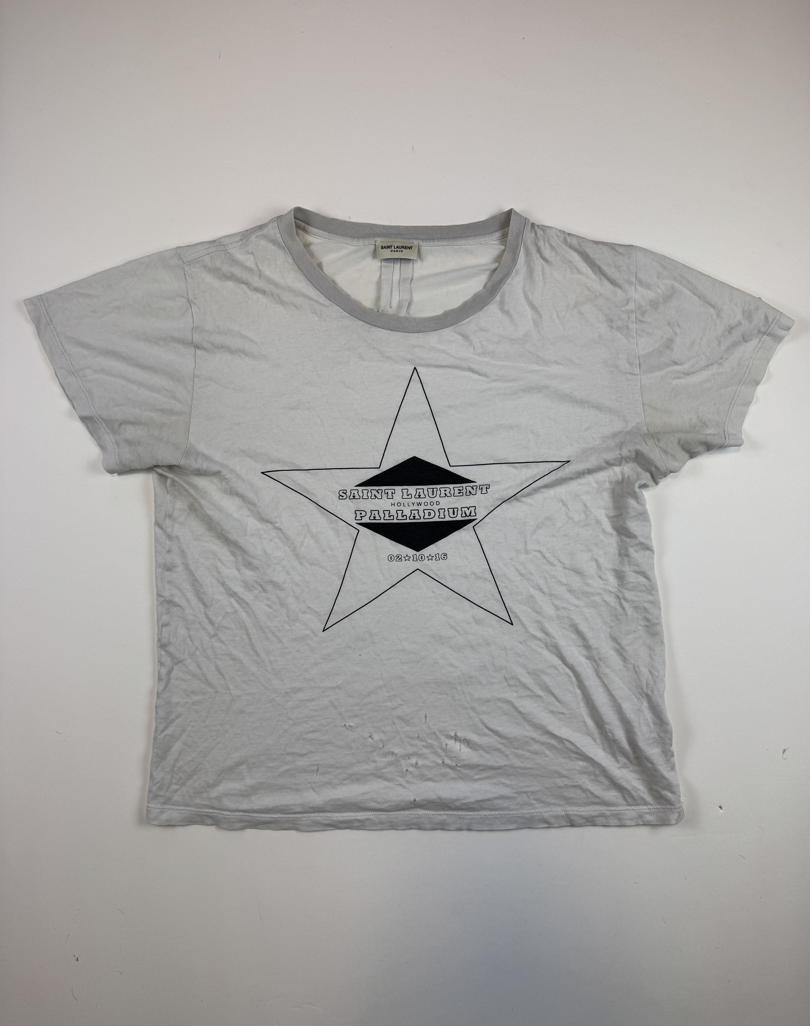 Saint Laurent Paris Saint Laurent Paris 2015 White Geometric t 