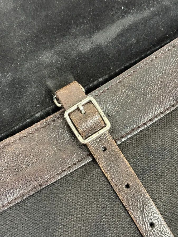 Yves Saint Laurent 2000s Yves Saint Laurent Brown Eroded Leather Shoulder Bag Size ONE SIZE - 9 Thumbnail