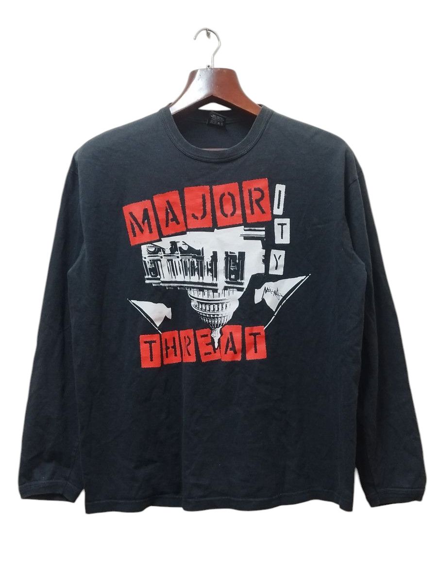 Stussy × Vintage VINTAGE STUSSY Major Threat / Minor Threat punk band shirt Size US L / EU 52-54 / 3 - 1 Thumbnail