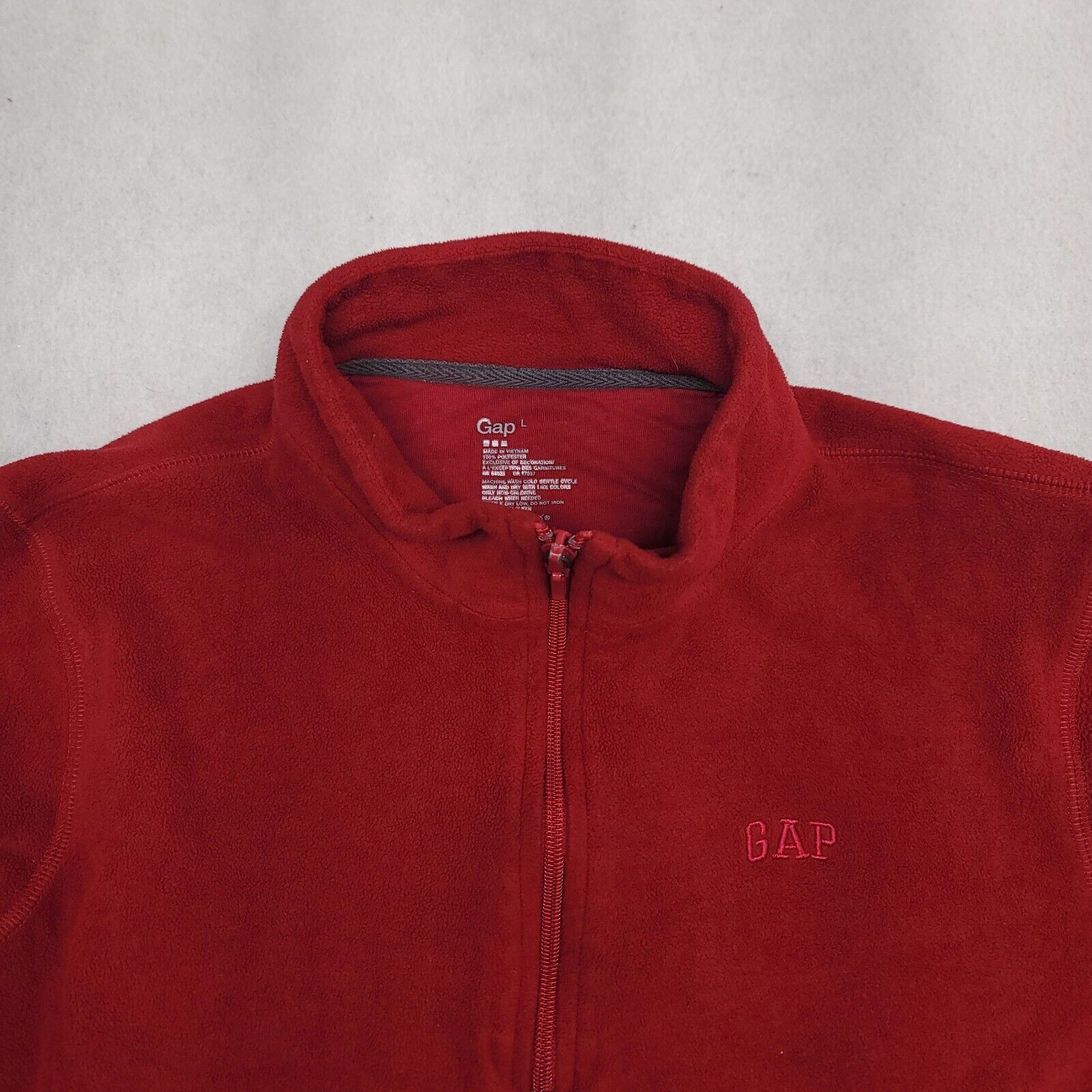 Gap Gap 1/4 Zip Up Pullover Long Sleeve Jacket Womens Size L Red Size L / US 10 / IT 46 - 1 Thumbnail