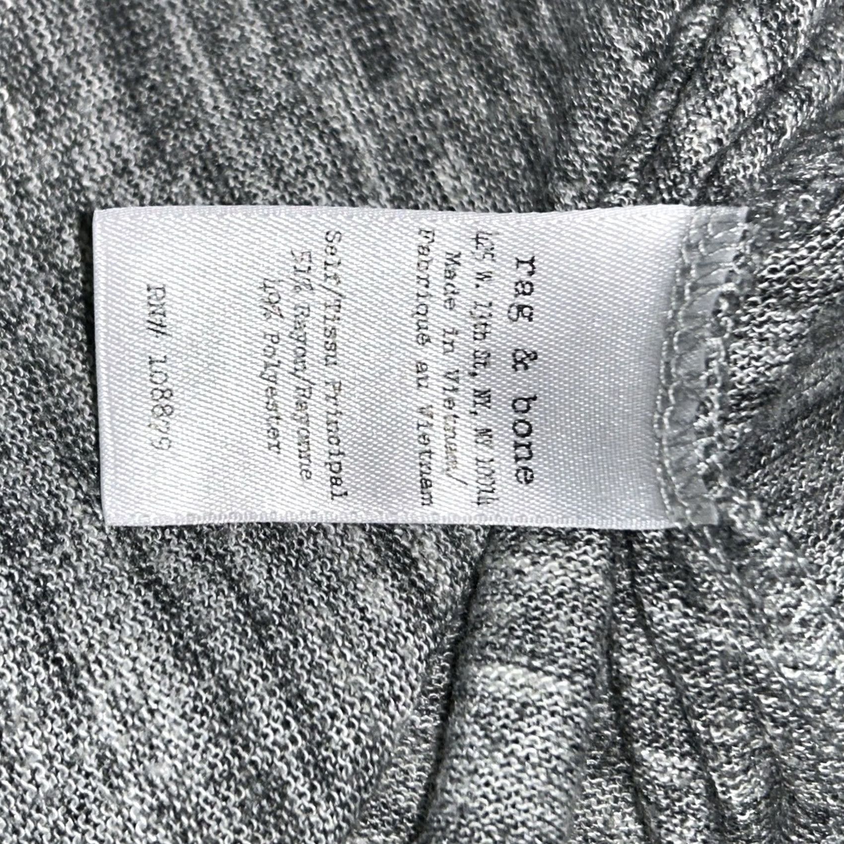 Rag & Bone Rag & Bone / Jeans Pocket Tee Gray Short Sleeve Women’s M Shirt Womens Medium Gray Solid Logo Urban Fashion City Designer Size 32" / US 10 / IT 46 - 5 Thumbnail