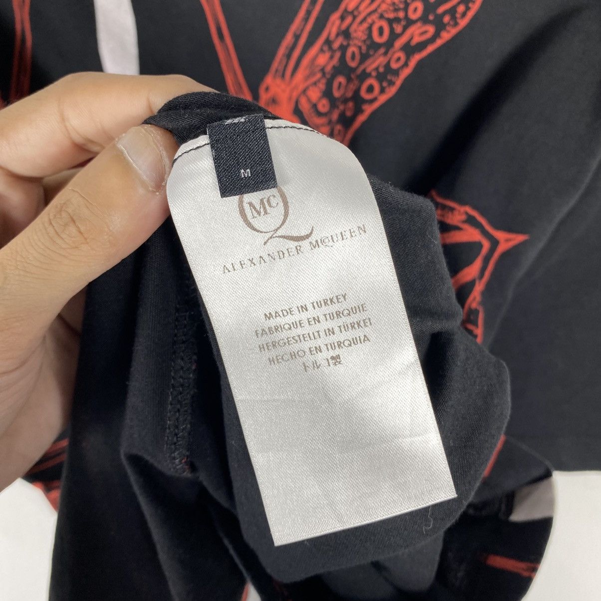 Alexander McQueen × McQ Alexander McQueen ALEXANDER McQUEEN Spider Web Tattoo Print Graphic Tee Size US M / EU 48-50 / 2 - 8 Thumbnail
