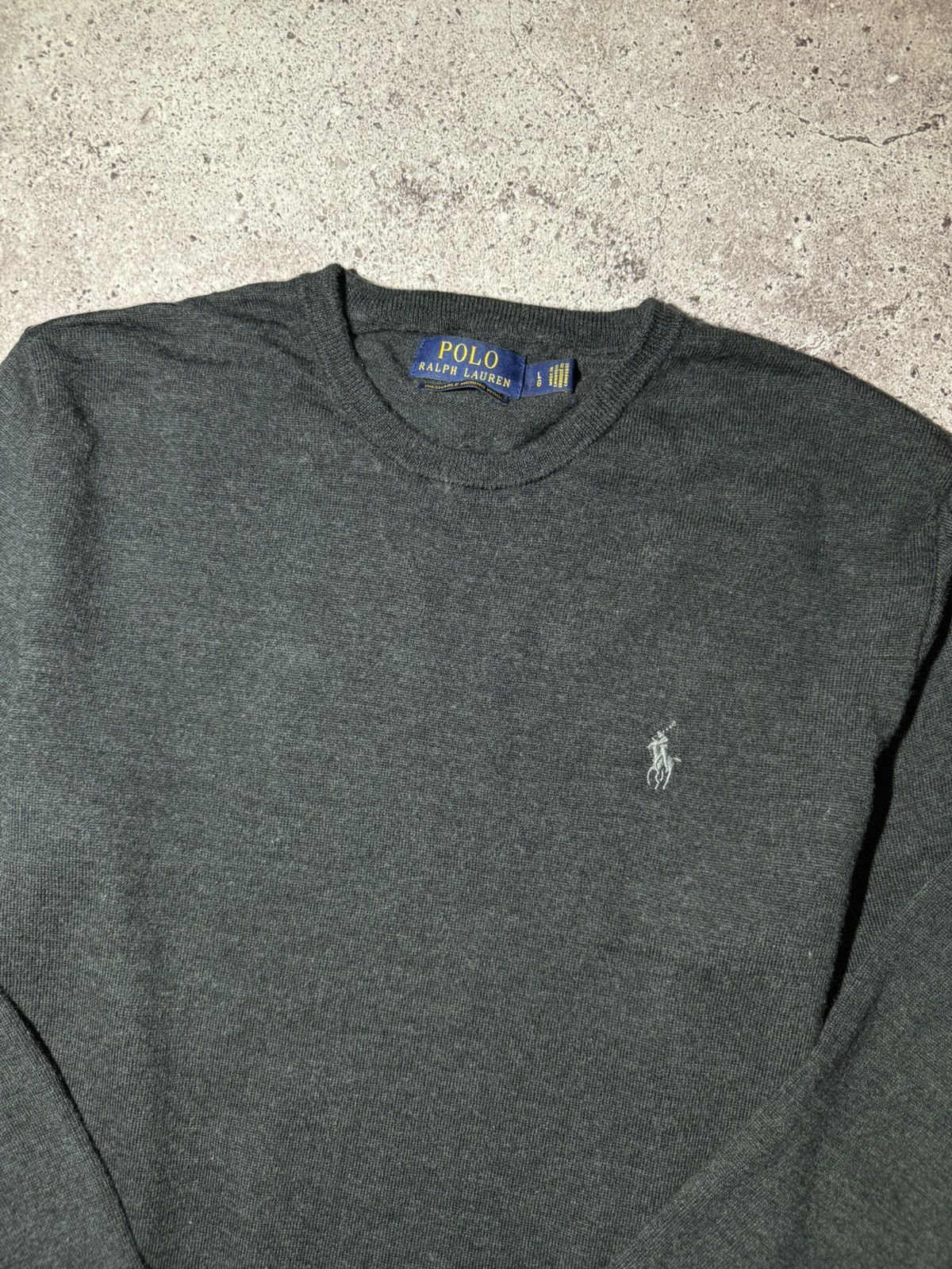 Polo Ralph Lauren × Vintage Polo Ralph Lauren Merino Wool Vintage Sweater y2k Size US L / EU 52-54 / 3 - 2 Thumbnail