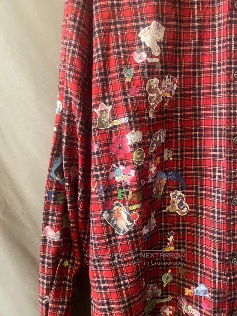 Other Vetements Zoo Sticker Red Plaid Shirt Size US S / EU 44-46 / 1 - 3 Thumbnail