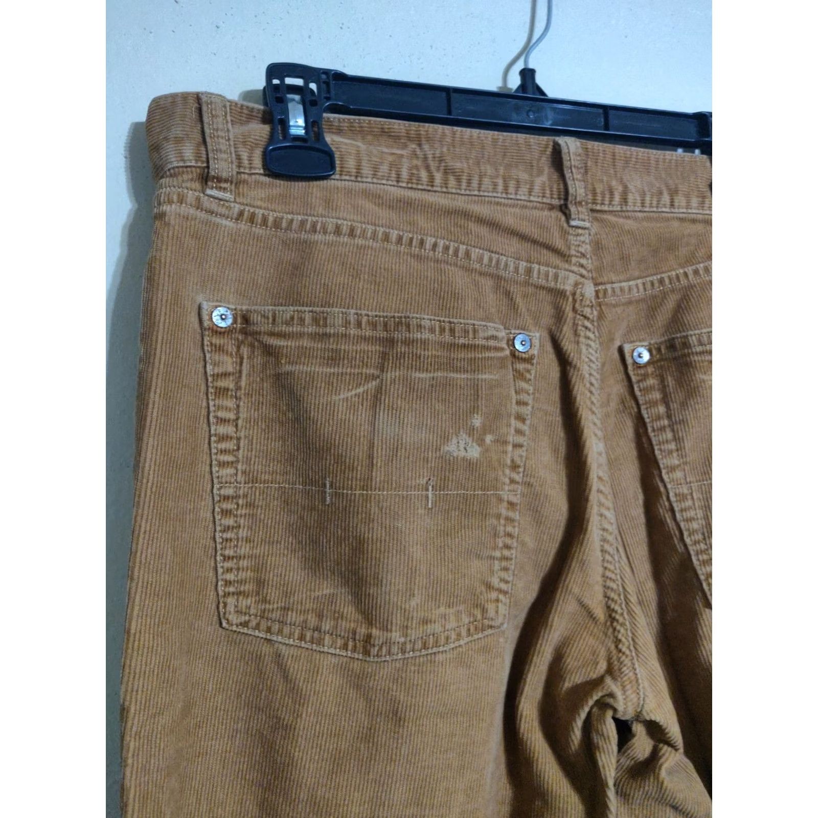 Polo Ralph Lauren Polo Ralph Lauren Tan Khaki Lightly Distressed Corduroy Casual Pants Mens 33x30 Beige Regular Straight Front Zip Pants Mens Leather? Size US XS / EU 42 / 0 - 4 Thumbnail