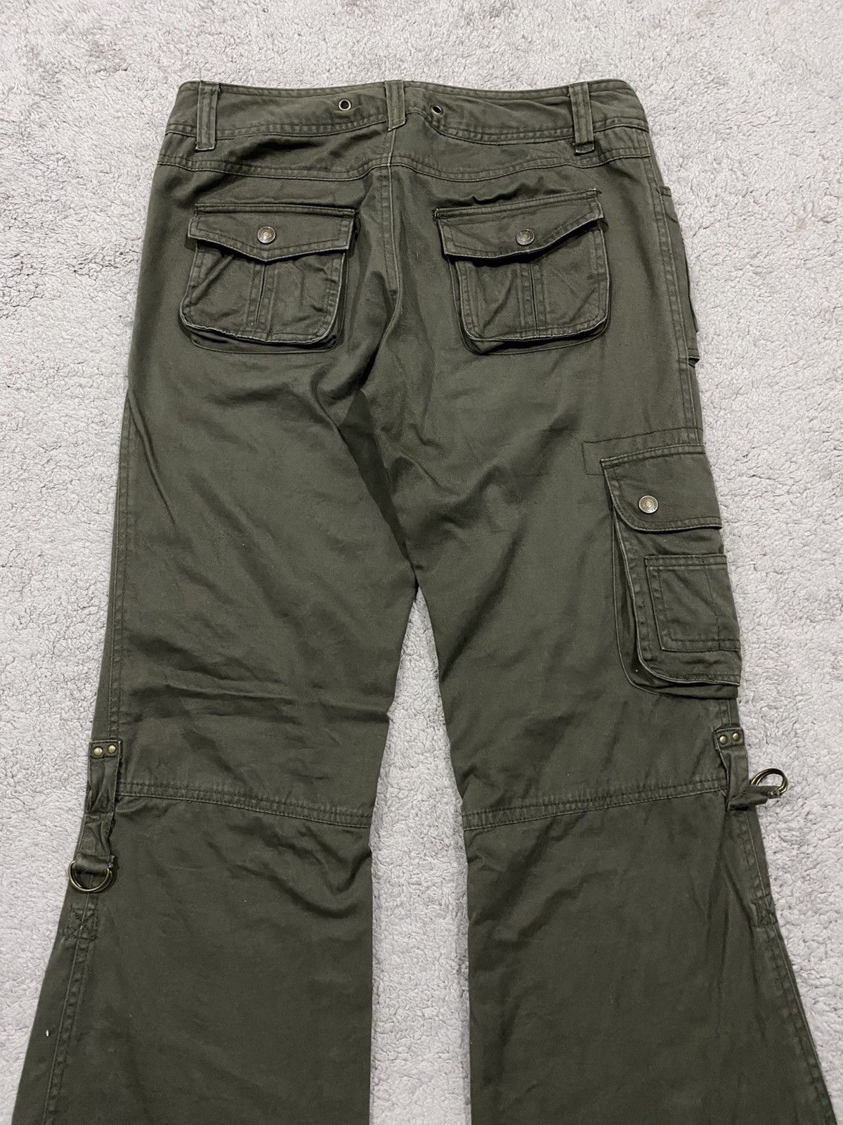 Other Rote Rose Cargo Bondage Flared Military Pants Like G.O.A Size US 32 / EU 48 - 10 Thumbnail
