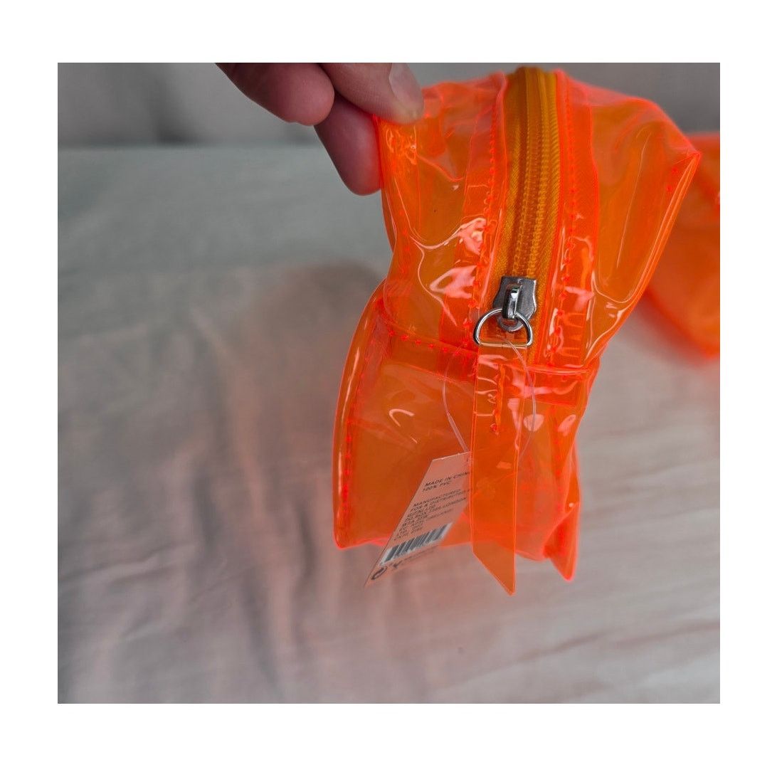 Other Holler and Glow Neon Orange Clear Makeup Bag Cosmetic Size ONE SIZE - 3 Thumbnail