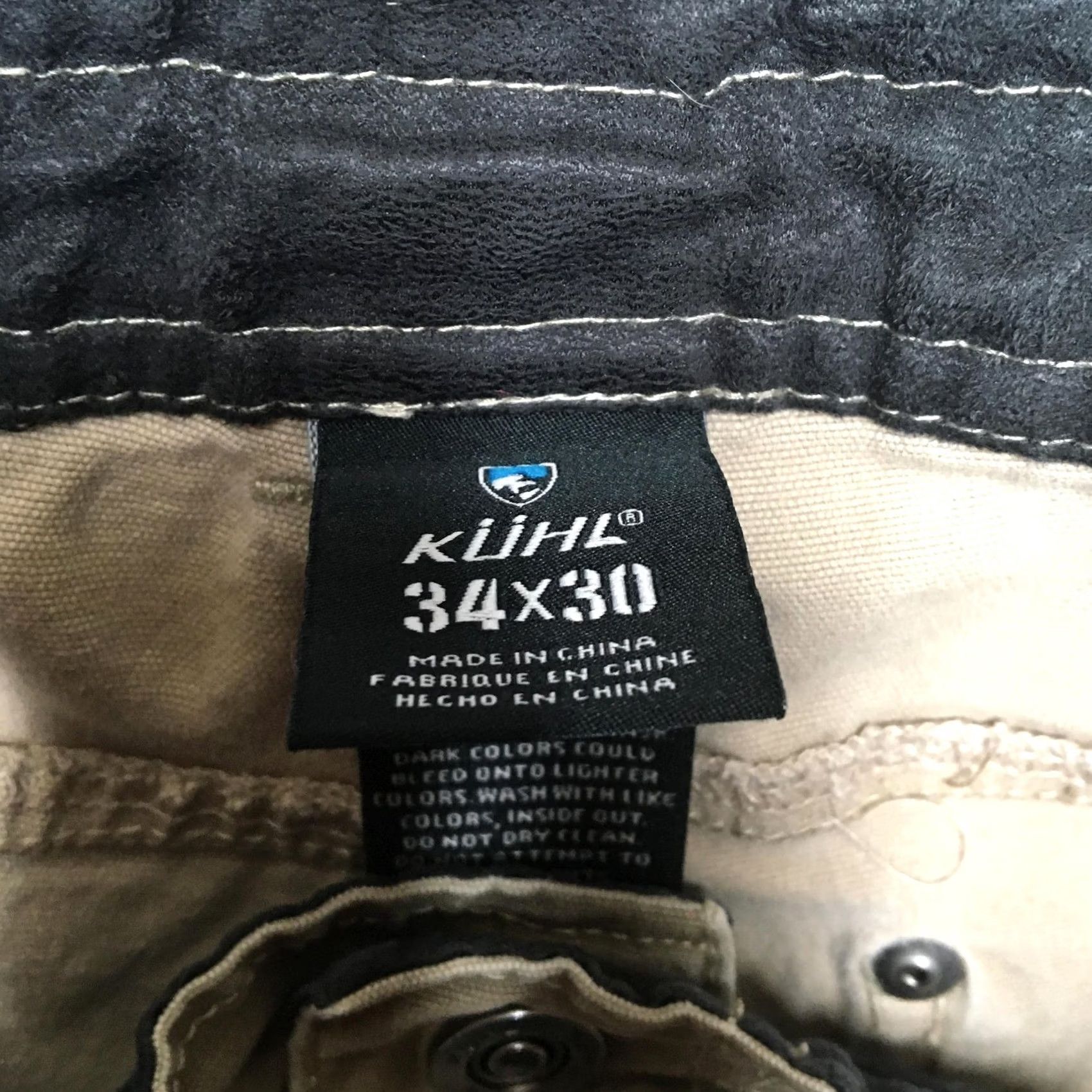 Vintage KÜHL Kanvus Jean Mens 34x30 Beige Relaxed Straight Canvas Jeans Stretch Outdoor Pants Size US 34 / EU 50 - 5 Thumbnail