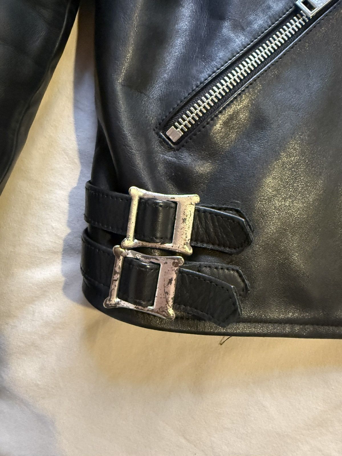 Sandro Sandro leather biker jacket Size US XL / EU 56 / 4 - 6 Thumbnail