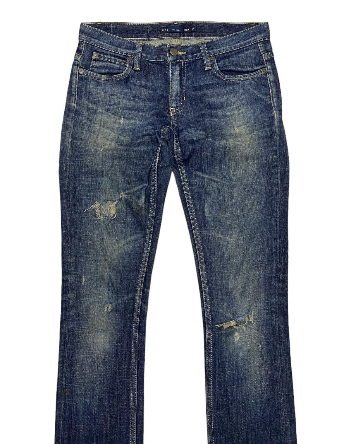 Polo Ralph Lauren 🔥RALPH LAUREN DISTRESSED DENIM JEANS SKINNY JEANS Size 28" / US 6 / IT 42 - 5 Thumbnail