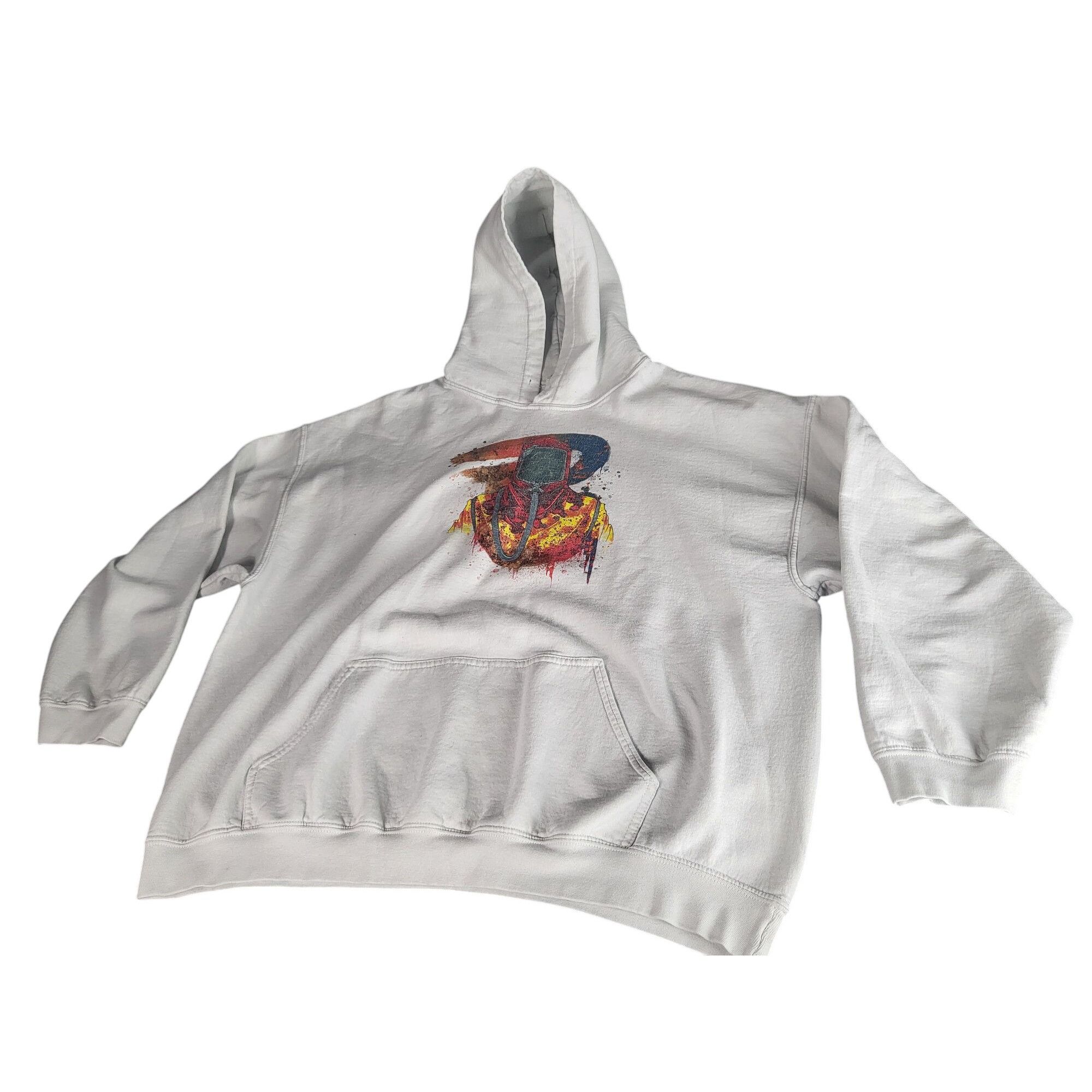 Gildan Gildan Heavy Cotton Hoodie Men Sz XXL White Graphic Print Ga Size US XXL / EU 58 / 5 - 1 Thumbnail