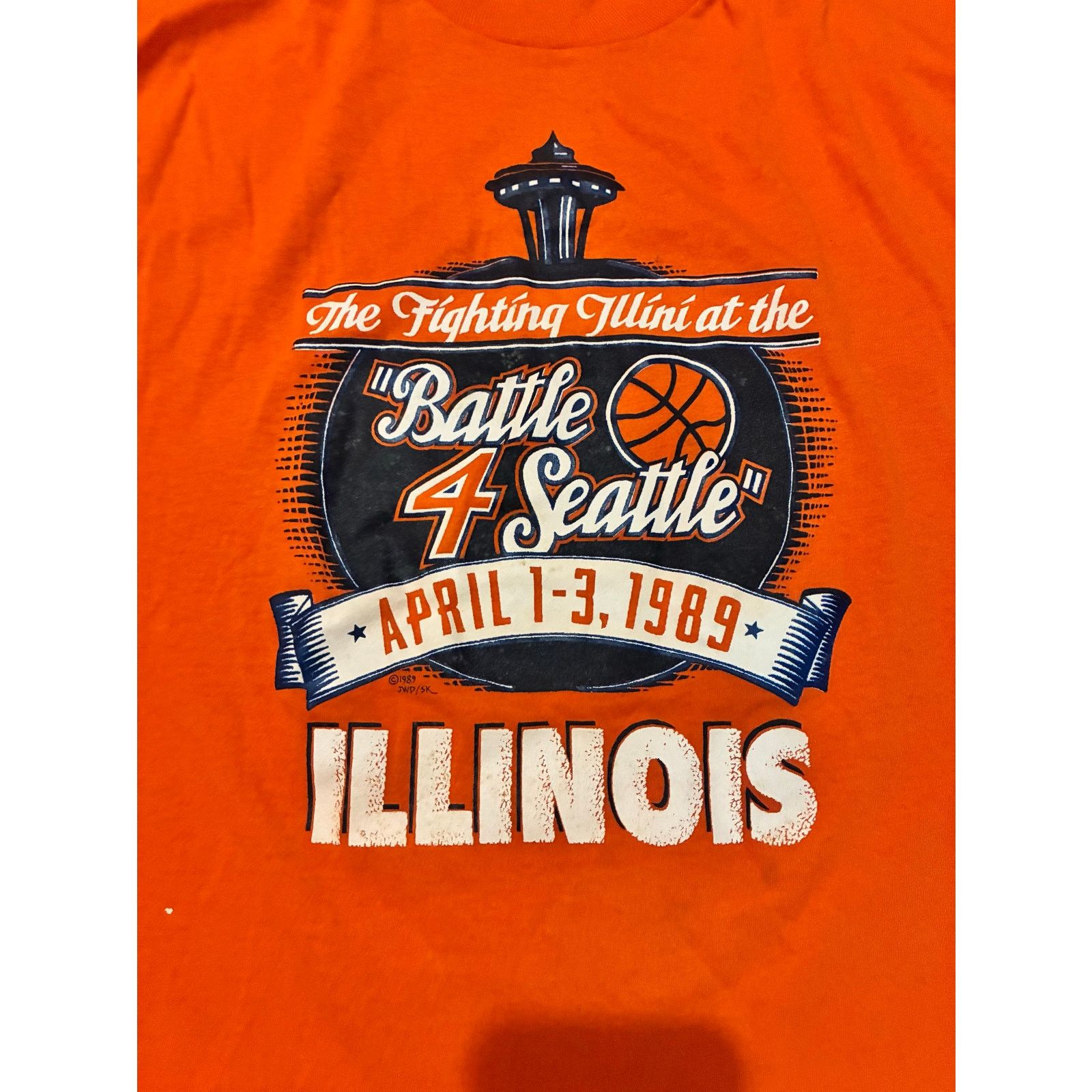 Other Vintage 1989 Fighting Illini Orange XL T-Shirt Screen Stars Size US XL / EU 56 / 4 - 1 Thumbnail