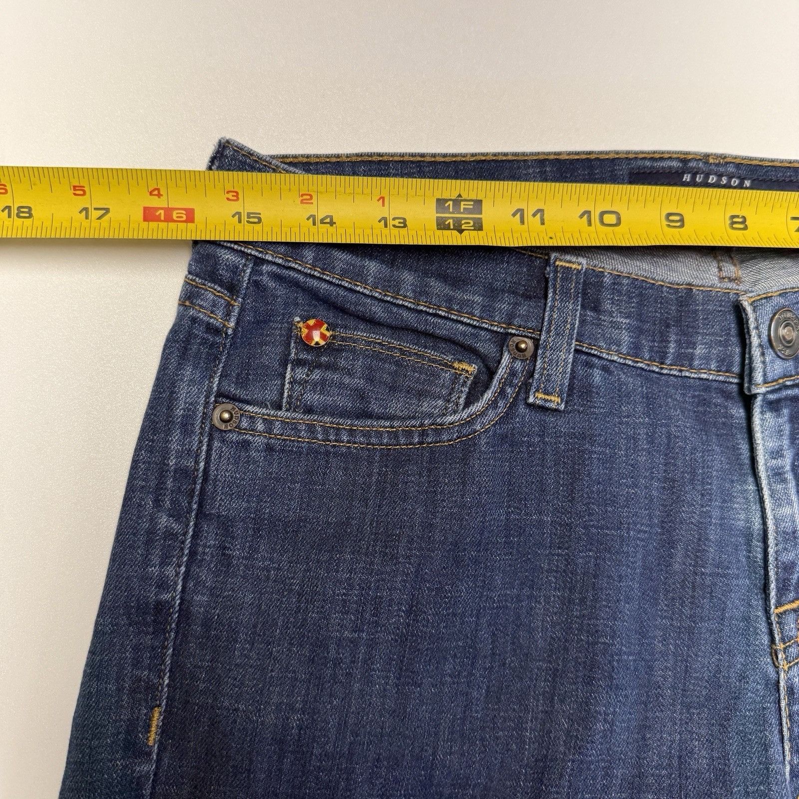 Hudson Vintage Hudson Jeans Womens 29 Dark Wash Blue Y2K 2000s Engl Size 29" - 8 Thumbnail