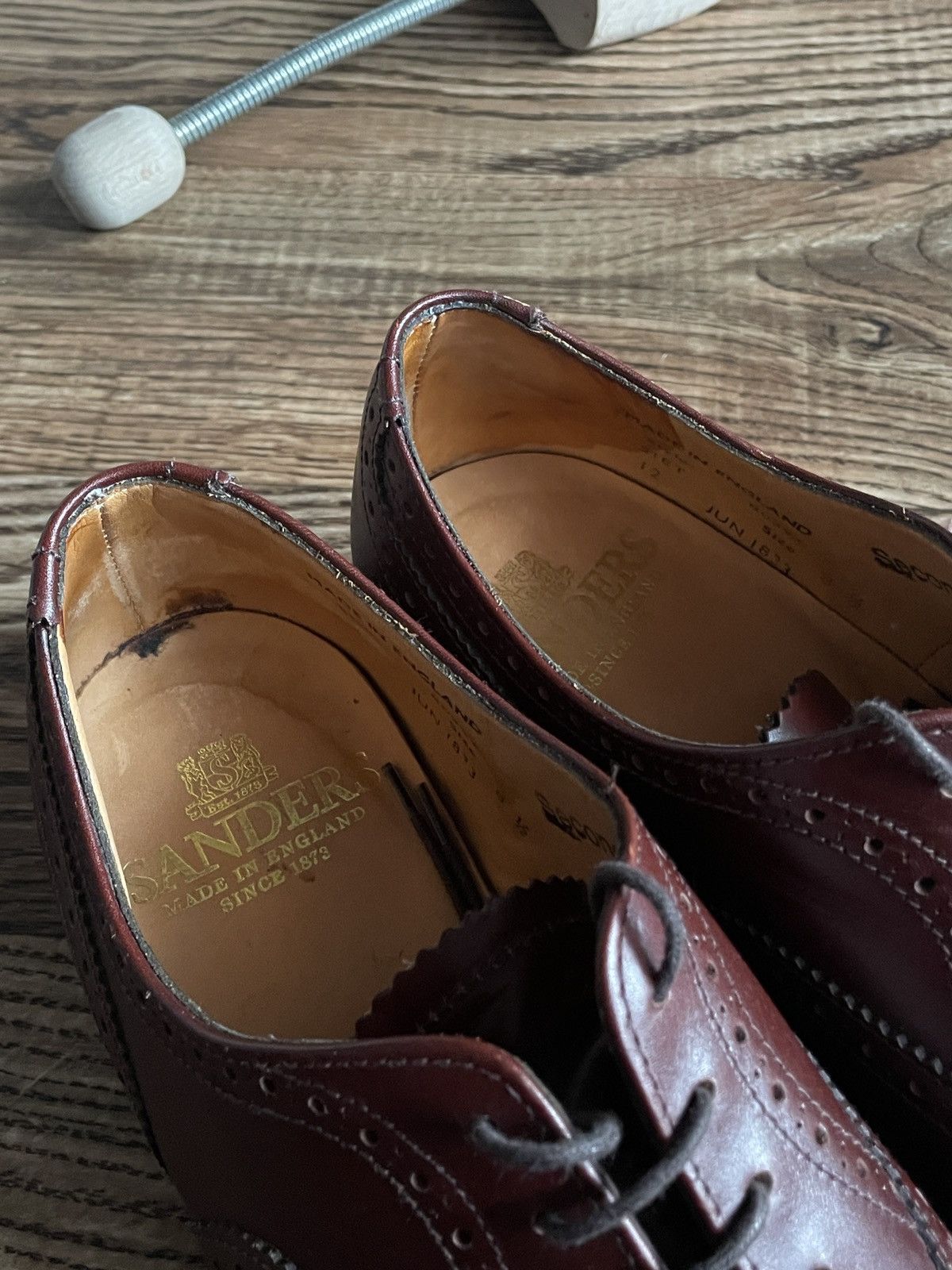 Japanese Brand Sanders UK Japan classic brown boots luxury vintage Size US 8.5 / EU 41-42 - 9 Thumbnail