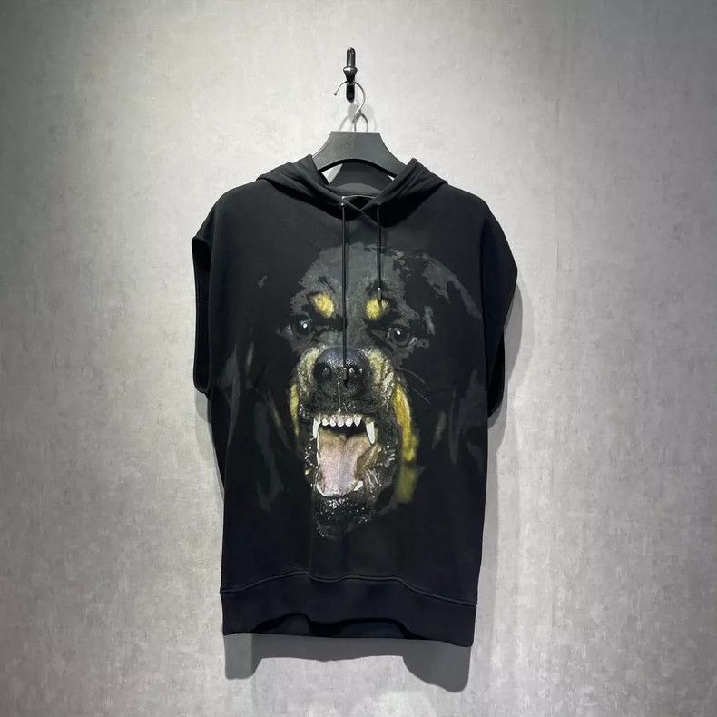 Givenchy Dog Head Pattern Printed Hooded Vest