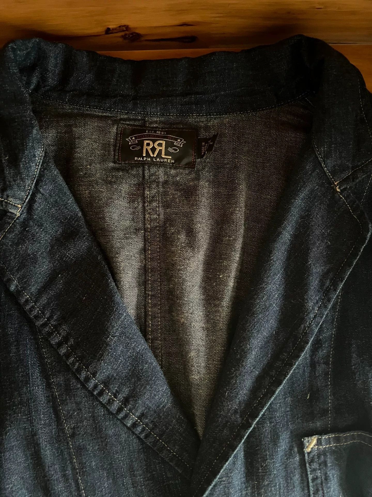 RRL Ralph Lauren RRL Double RL Denim Workwear Blazer Size US M / EU 48-50 / 2 - 9 Thumbnail