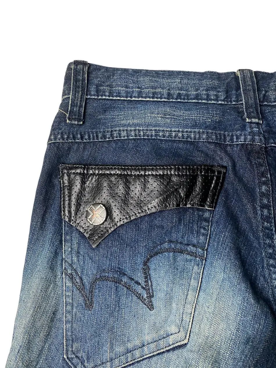Edwin Edwin Flared Studded Leather 3/4 Jeans Size US 30 / EU 46 - 7 Thumbnail