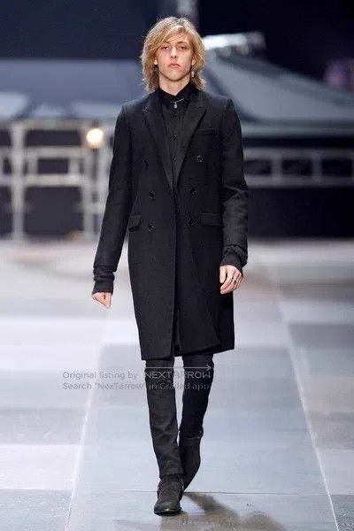 Saint Laurent Paris Saint Laurent Paris Autumn and Winter Wool Coat Size US S / EU 44-46 / 1 - 6 Thumbnail