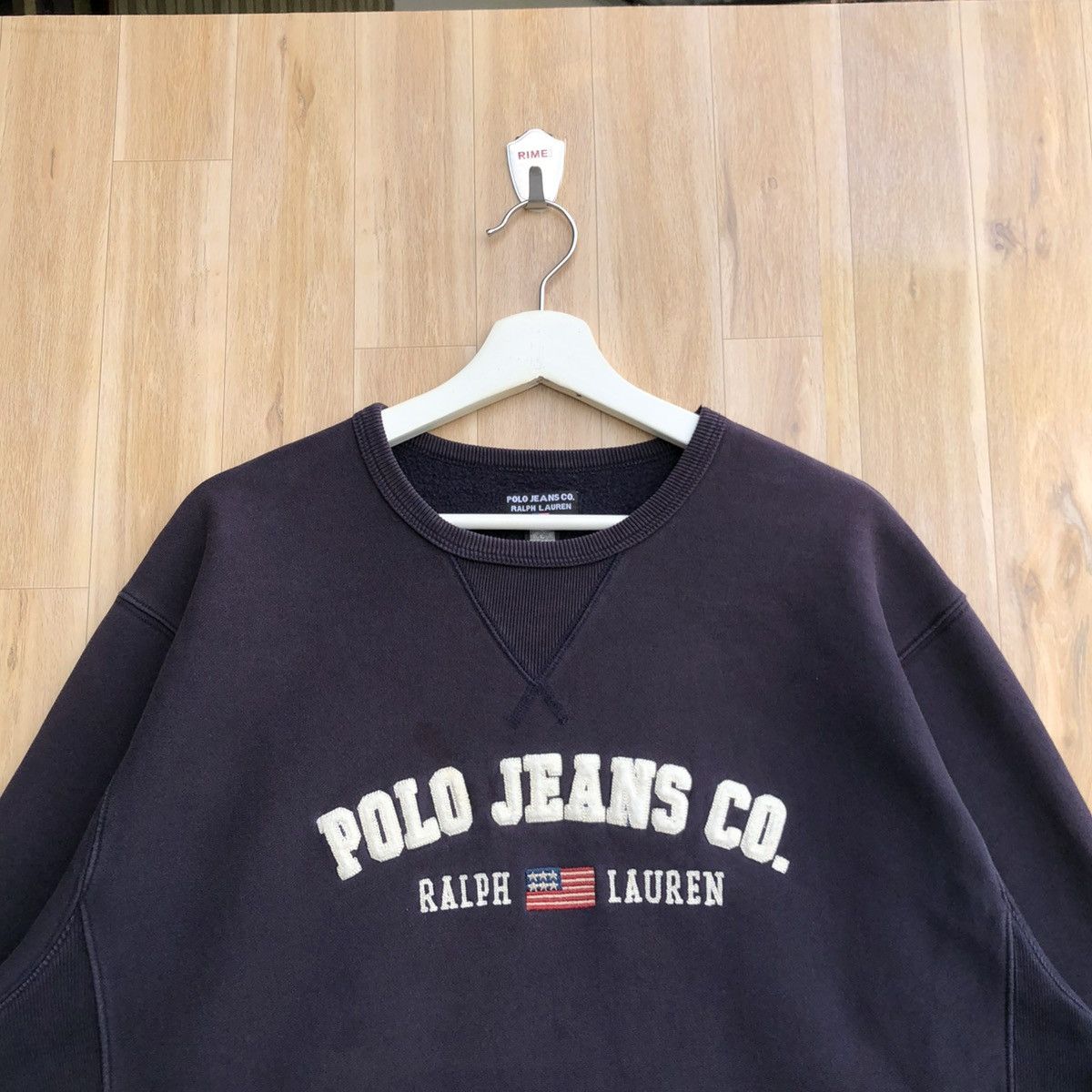 Polo Ralph Lauren × Ralph Lauren Vintage Polo Jeans by Polo Ralph Lauren Pullover Sweatshirt Size US L / EU 52-54 / 3 - 3 Thumbnail