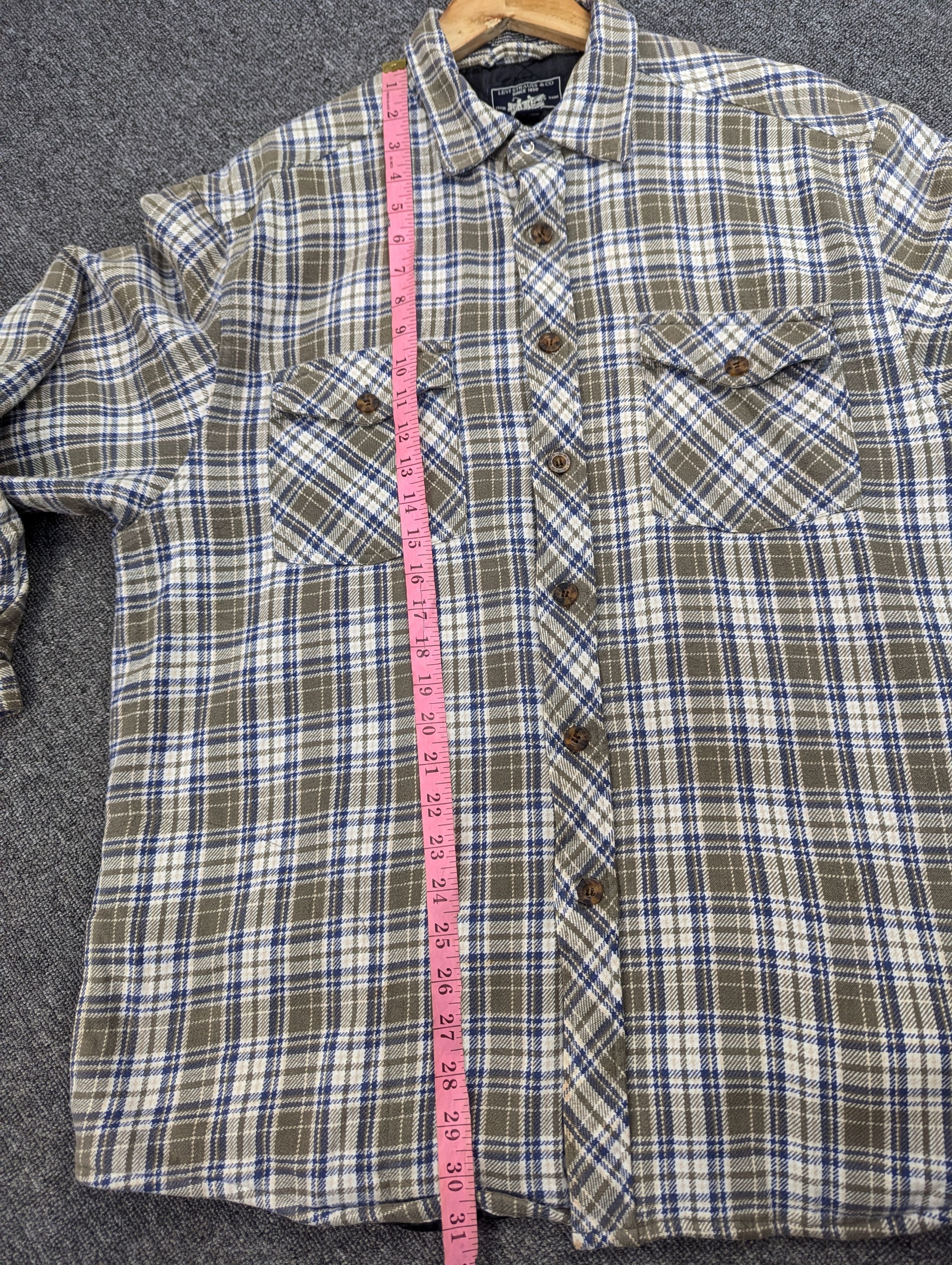 Levi's Levi's Strauss Quilted Lined Flannel Button Ups Jacket Size US L / EU 52-54 / 3 - 18 Thumbnail