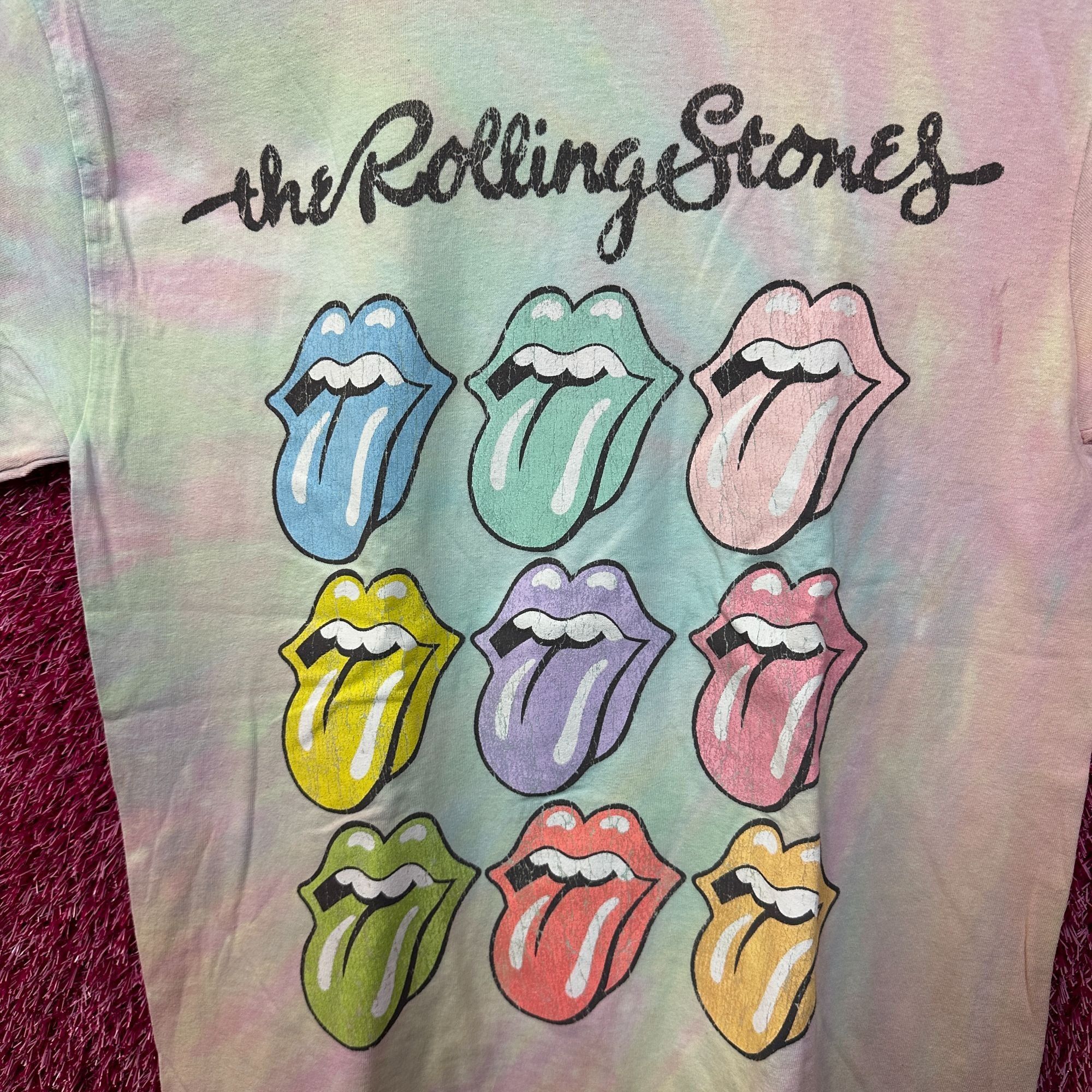 The Rolling Stones The Rolling Stones pastel tie dye Rock Tshirt size medium Size US M / EU 48-50 / 2 - 2 Thumbnail