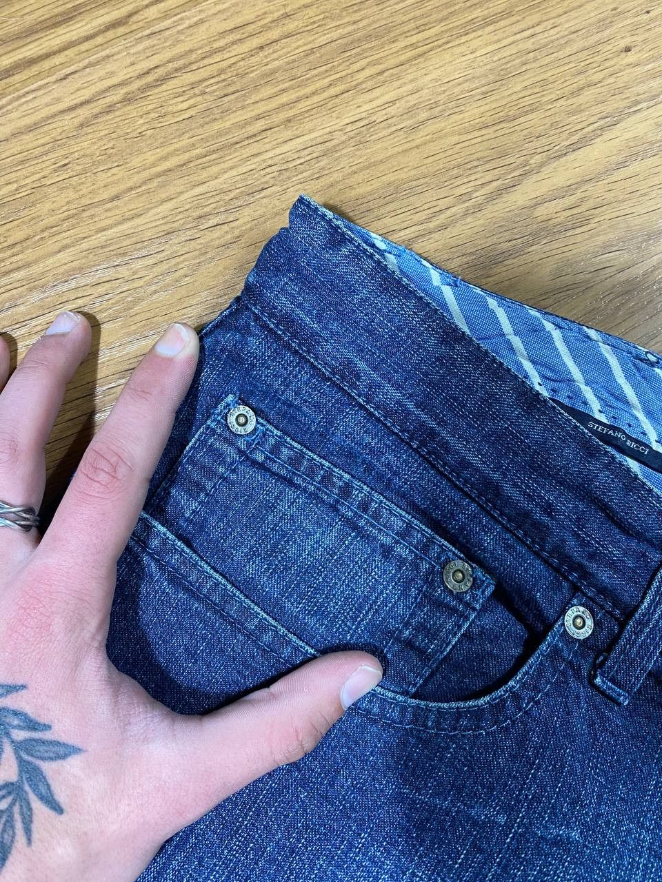 Stefano Ricci × Vintage Stefano Ricci Vintage Luxury Italian Jeans Size US 44 / EU 60 - 15 Thumbnail